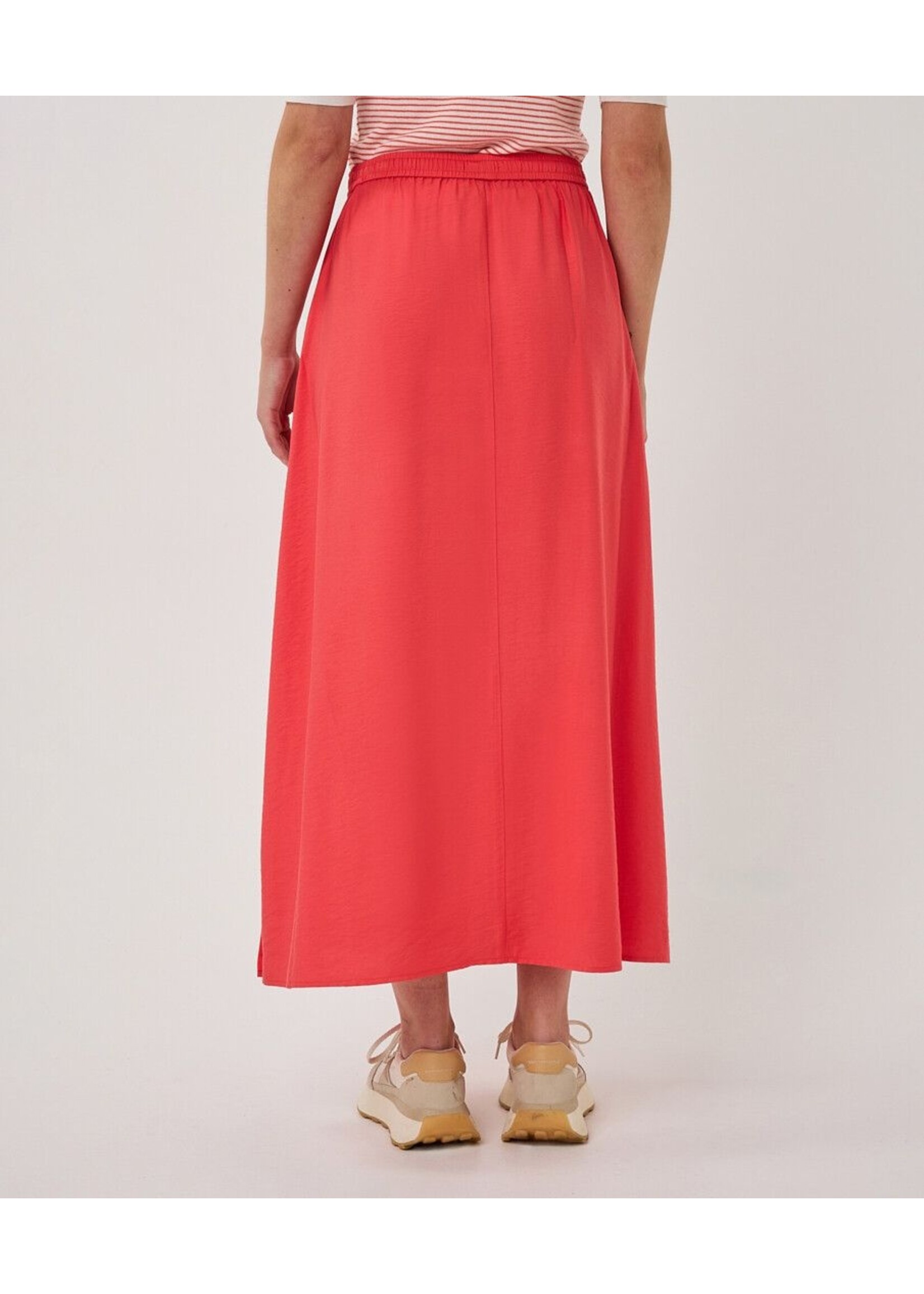 ESQUALO SKIRT LONG ELASTIC CHILI RED SP26.10034