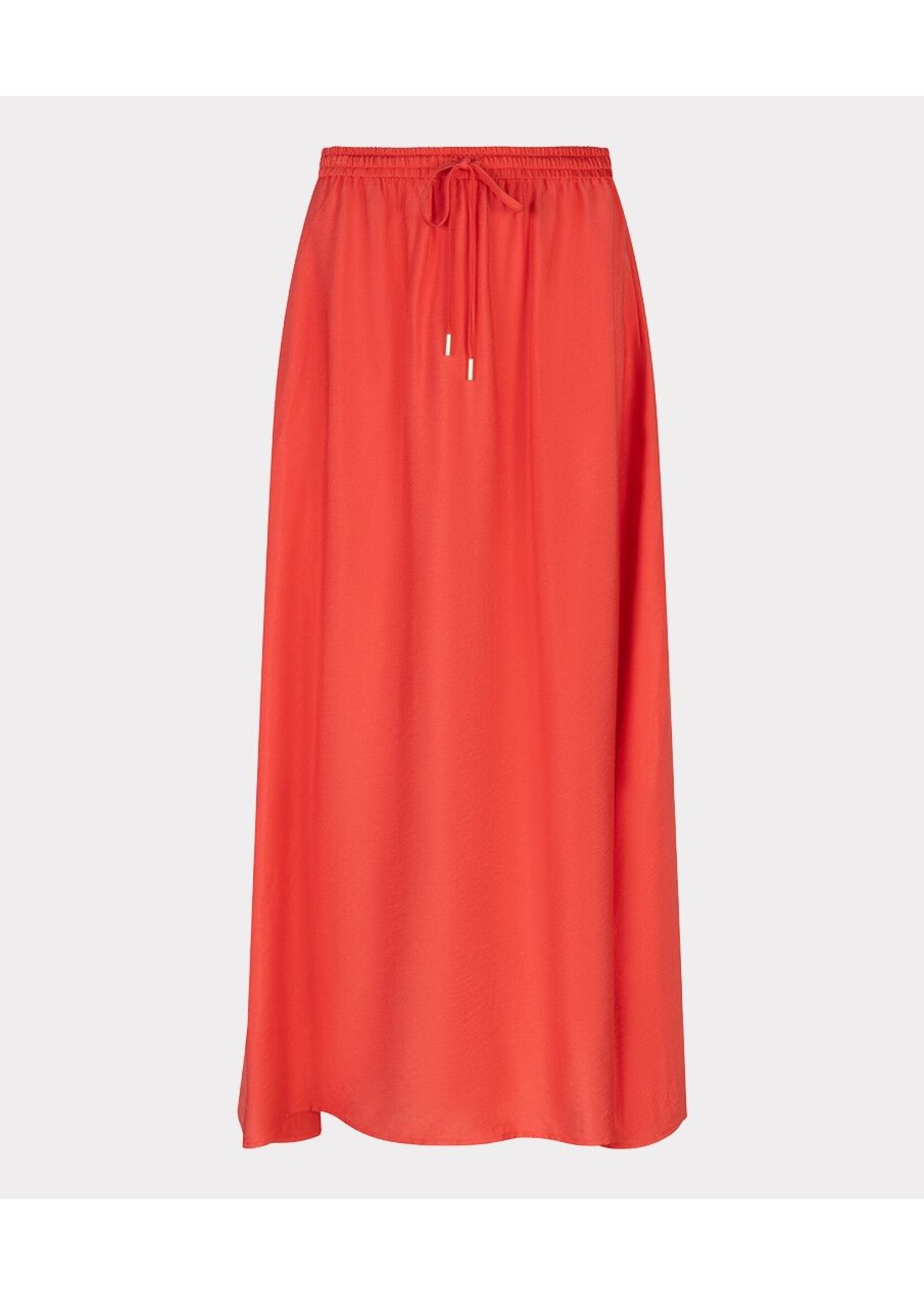 ESQUALO SKIRT LONG ELASTIC CHILI RED SP26.10034