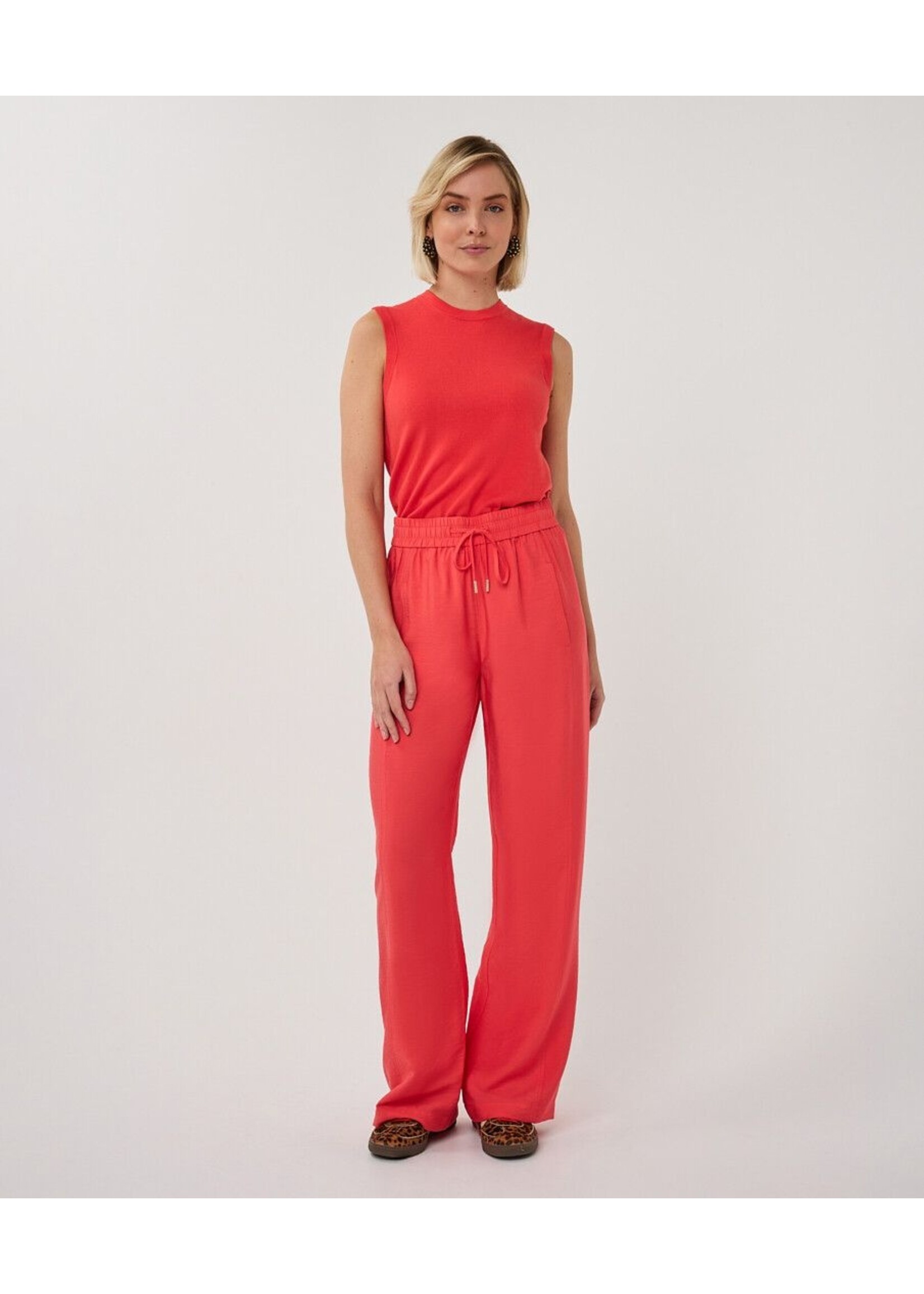 ESQUALO TROUSERS WIDE ELASTIC CHII RED PS26.10033