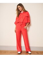 ESQUALO TROUSERS WIDE ELASTIC CHII RED
