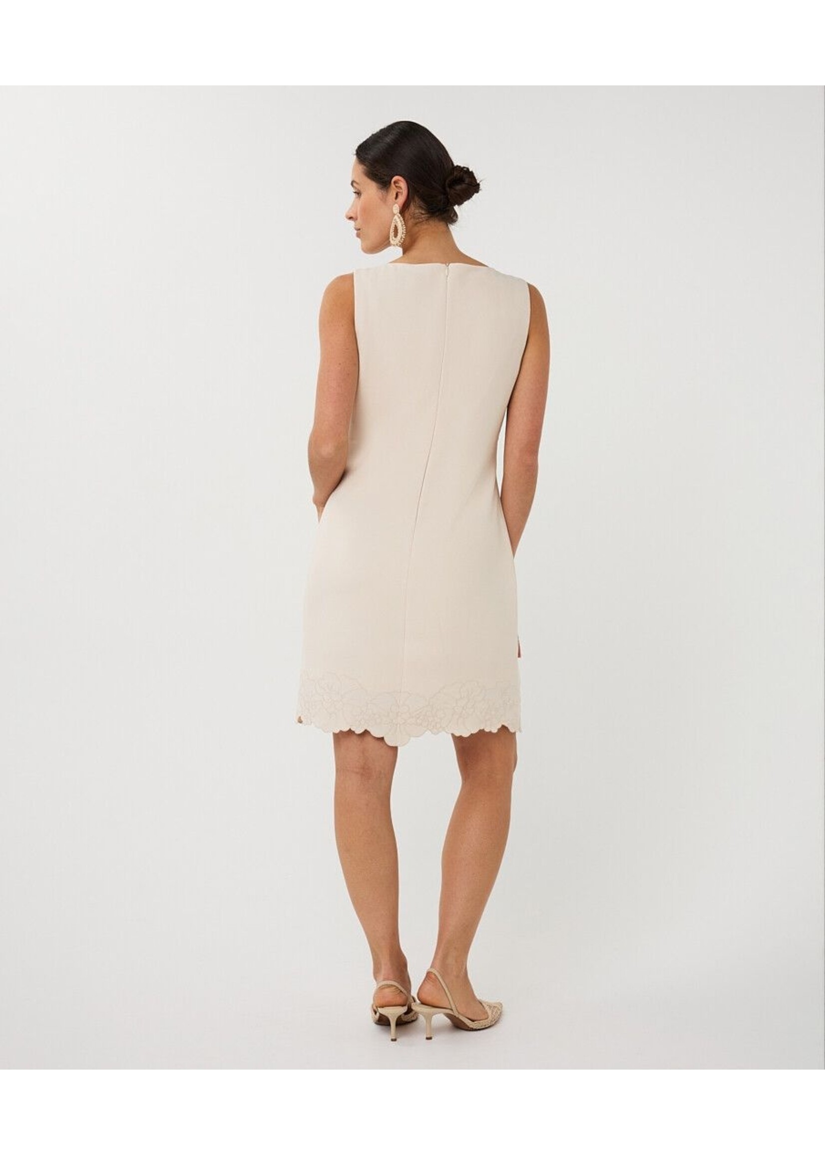 ESQUALO DRESS FLOWER BOTTOM NATURAL PS26.05010