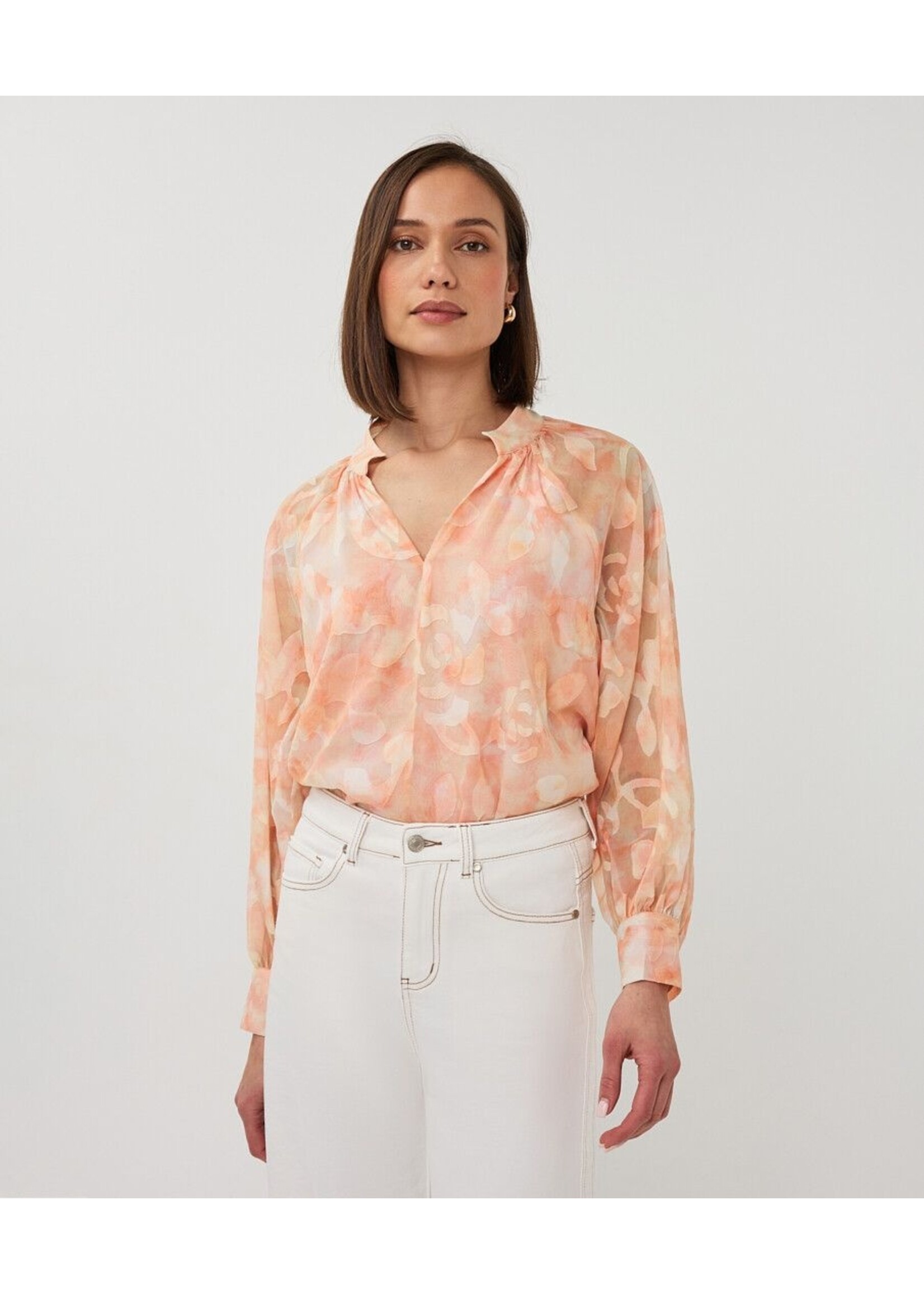 ESQUALO RAGLAN BLOUSE DIVINE WATERCOLOR PS26.10026