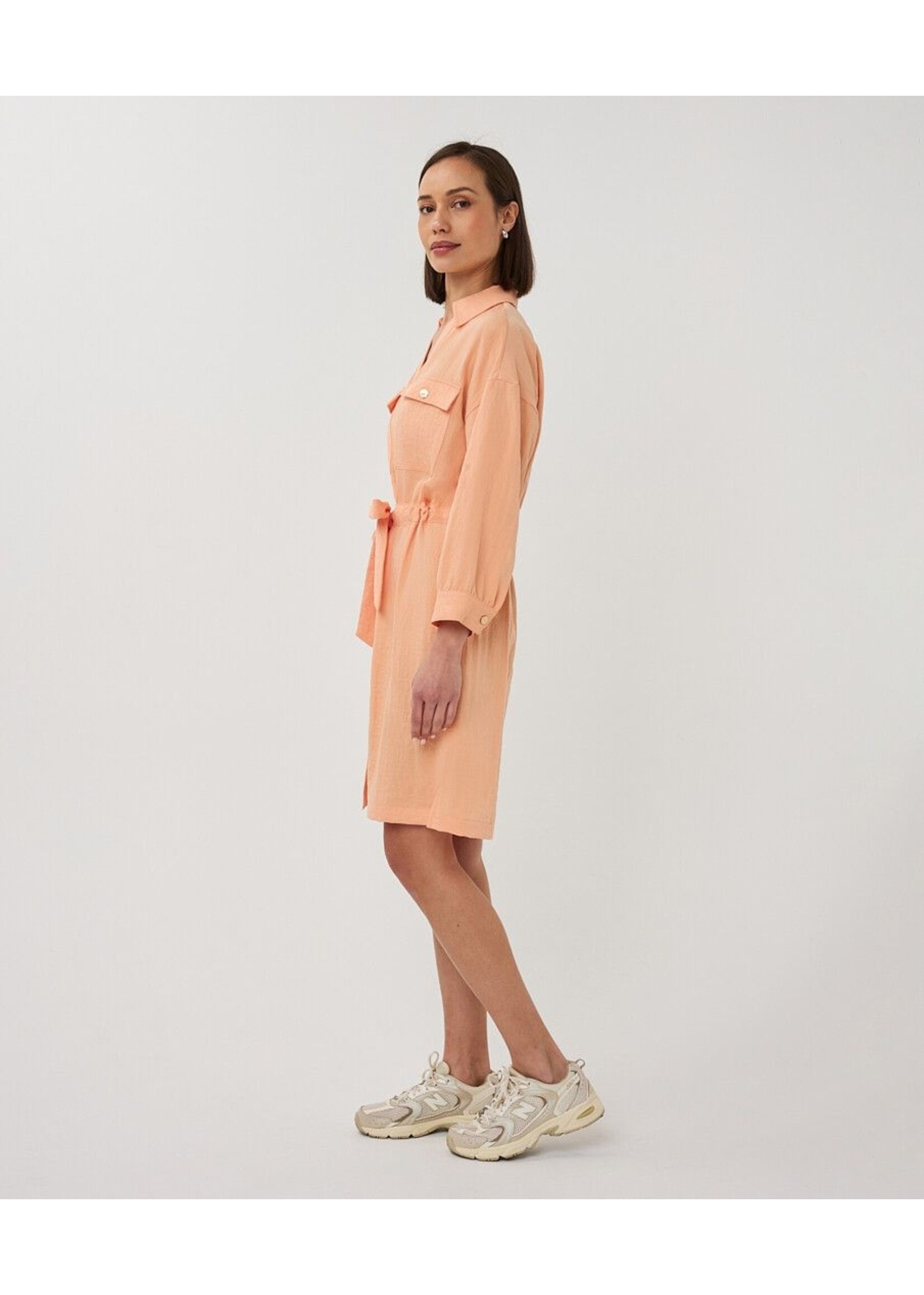 ESQUALO DRESS FINE CRINKLE BELLINI PS26.10036