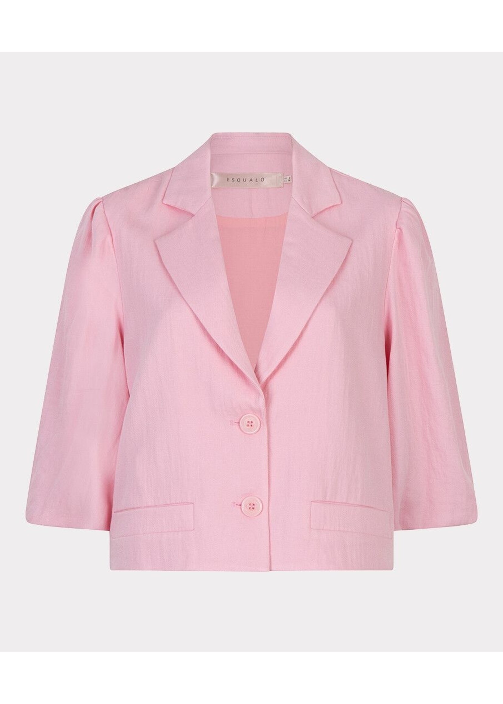 ESQUALO BLAZER TWILL CROPPED PUFF SLVE ROMANCE ROSE PS26.10047