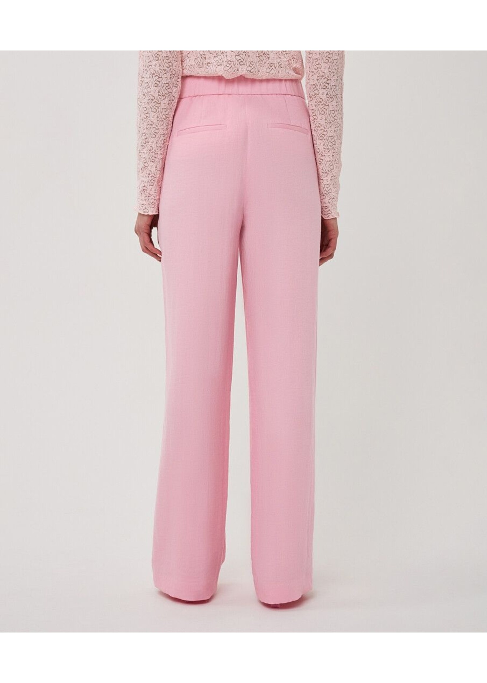 ESQUALO TROUSER TWILL WIDE ROMANCE ROSE PS26.10048