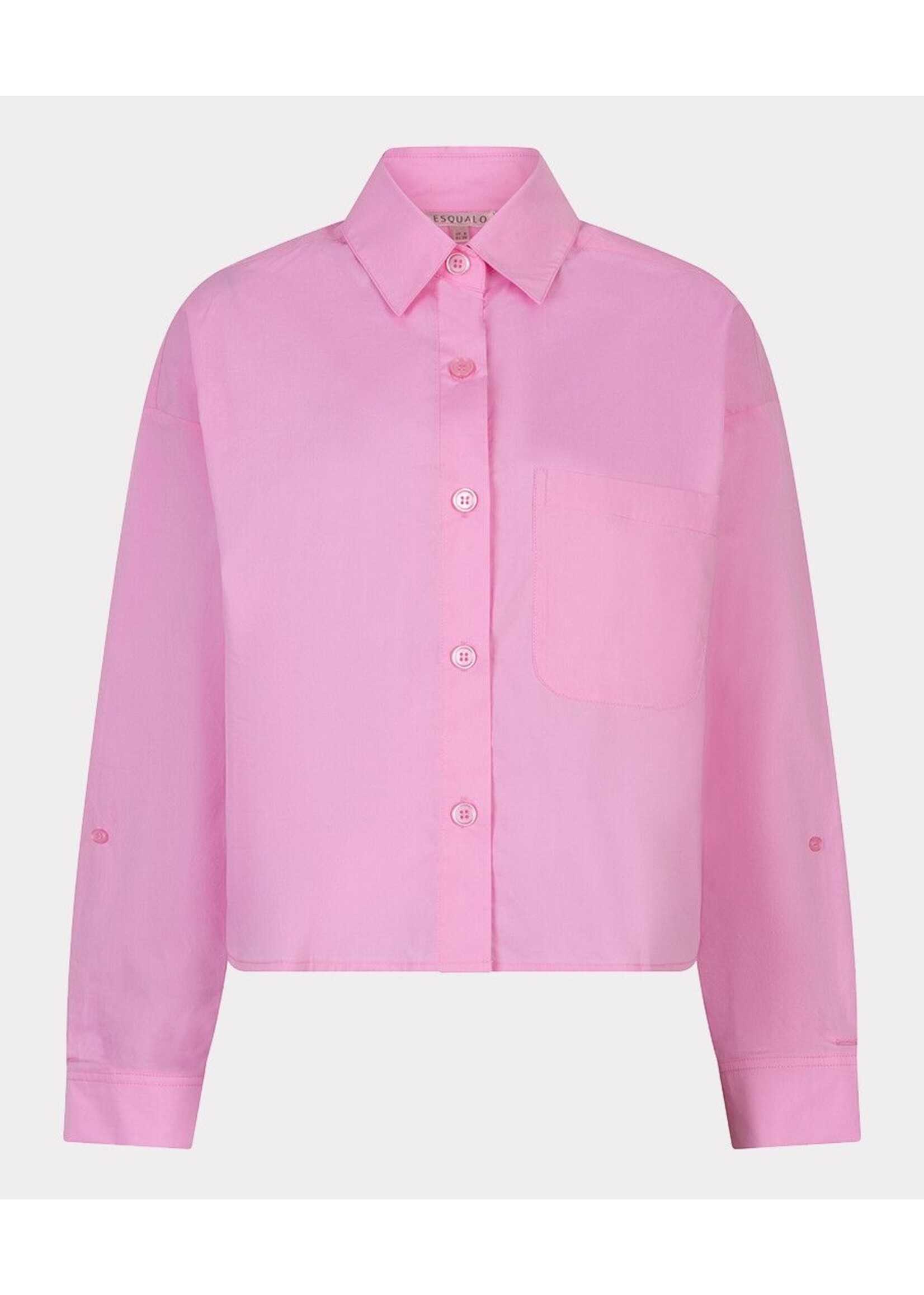 ESQUALO BLOUSE CROPPED FOLDED ROSE PS26.10016