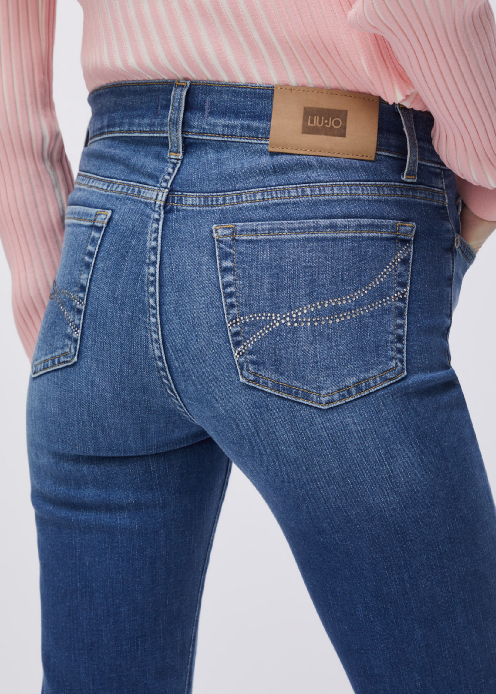 LIU JO PANTS DENIM BLUE AUTH.UA6061-DS081