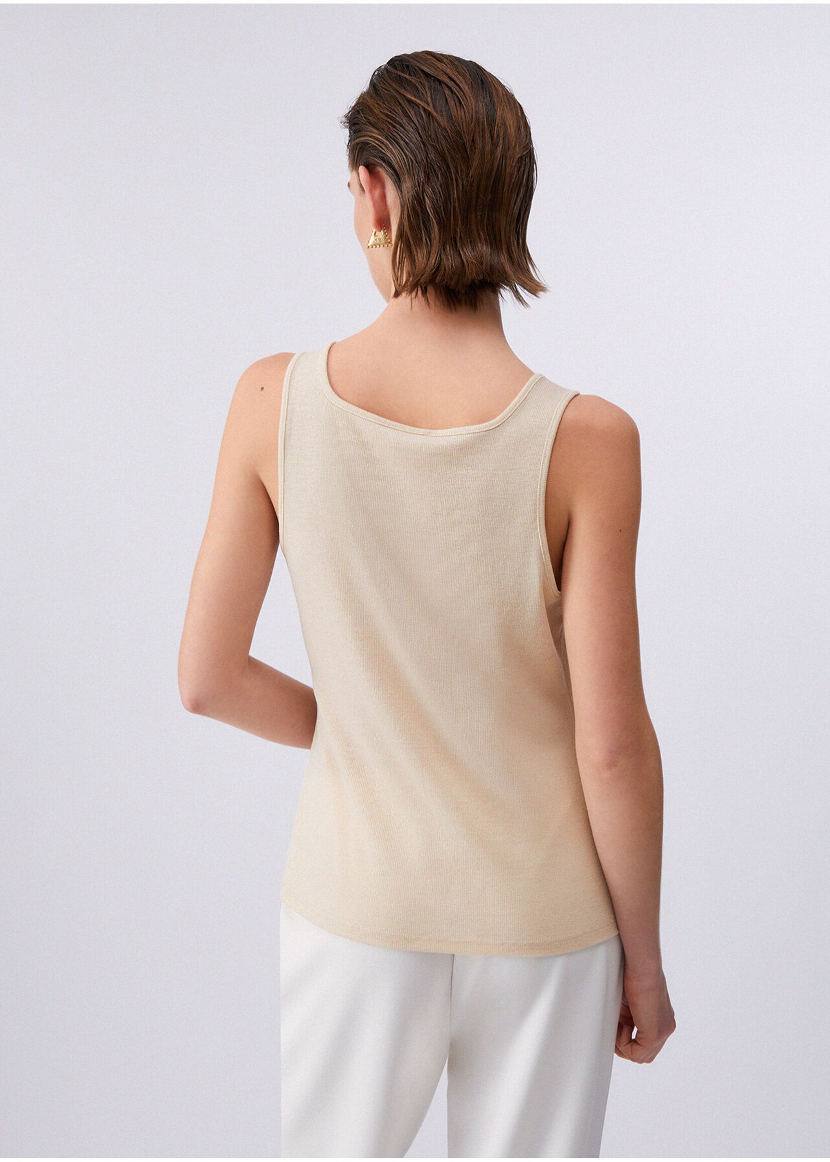 LIU JO TOP COSTINA LUX CHAMPAGNE TA6173-J3845