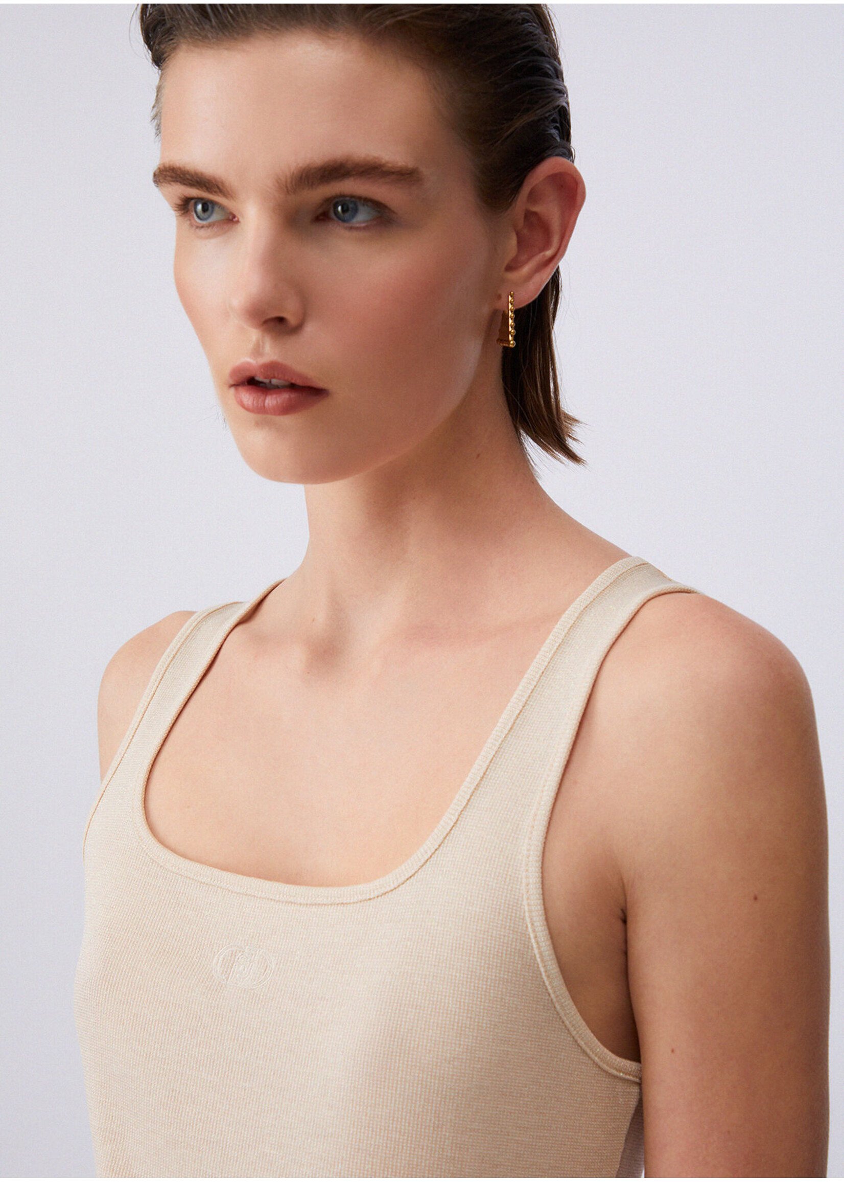 LIU JO TOP COSTINA LUX CHAMPAGNE TA6173-J3845