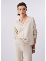 LIU JO SWEATER LUREX CHAMPAGNE