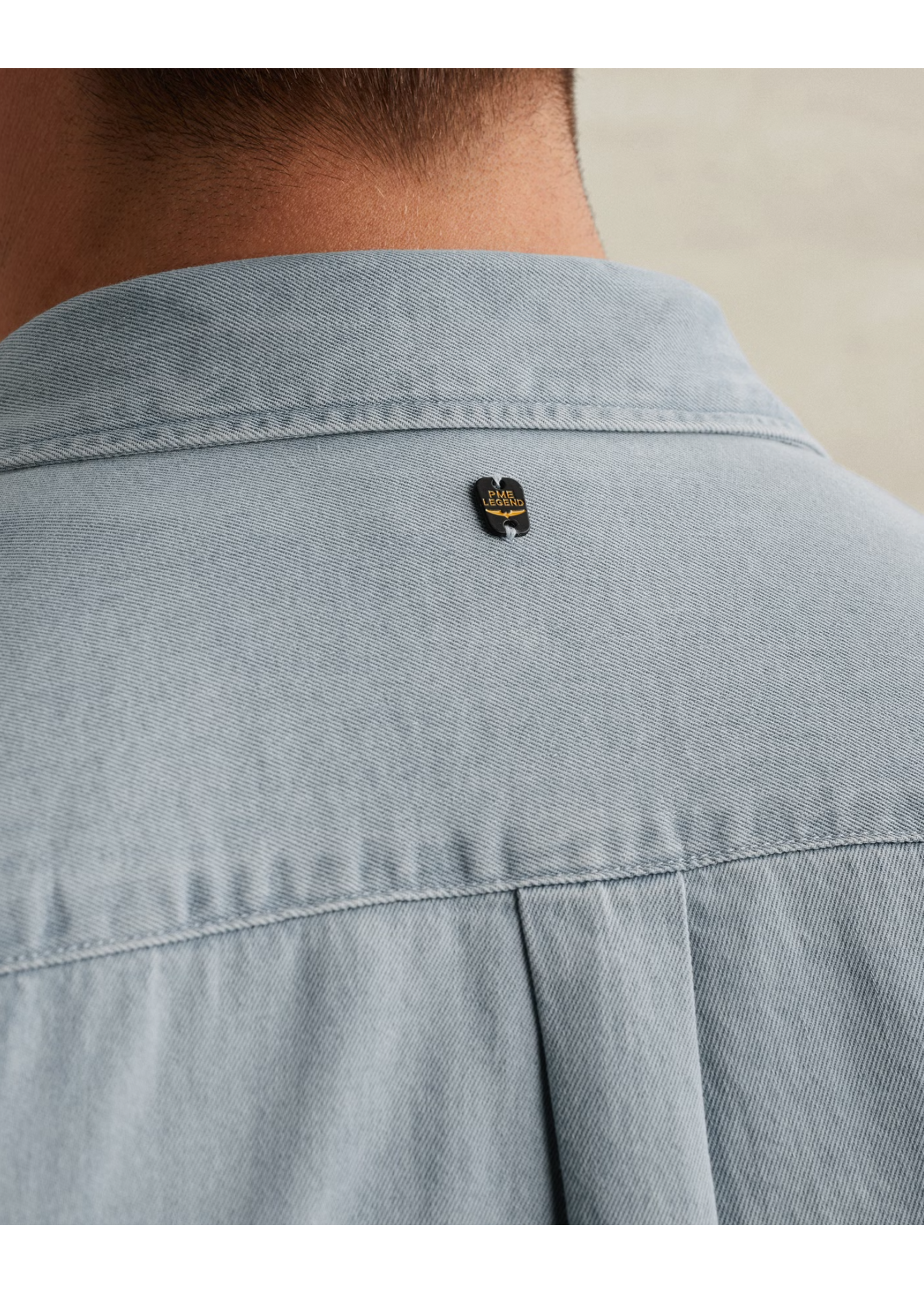PME-Legend LONG SLEEVE SHIRT LIGHT BLEACH DENIM PSI2602238