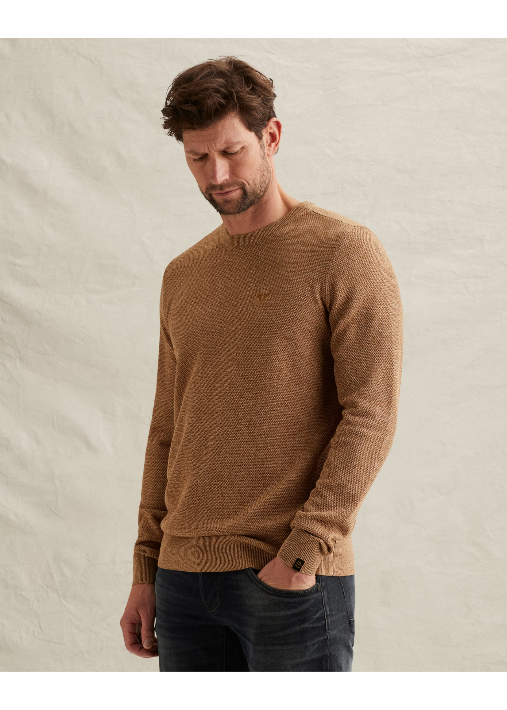 PME-Legend R-NECK COTTON GLAZED GINGER PKW2602324