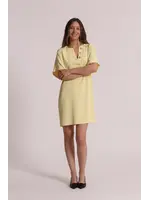MIMI MUA DRESS YELLOW DIAMOND BUTTON