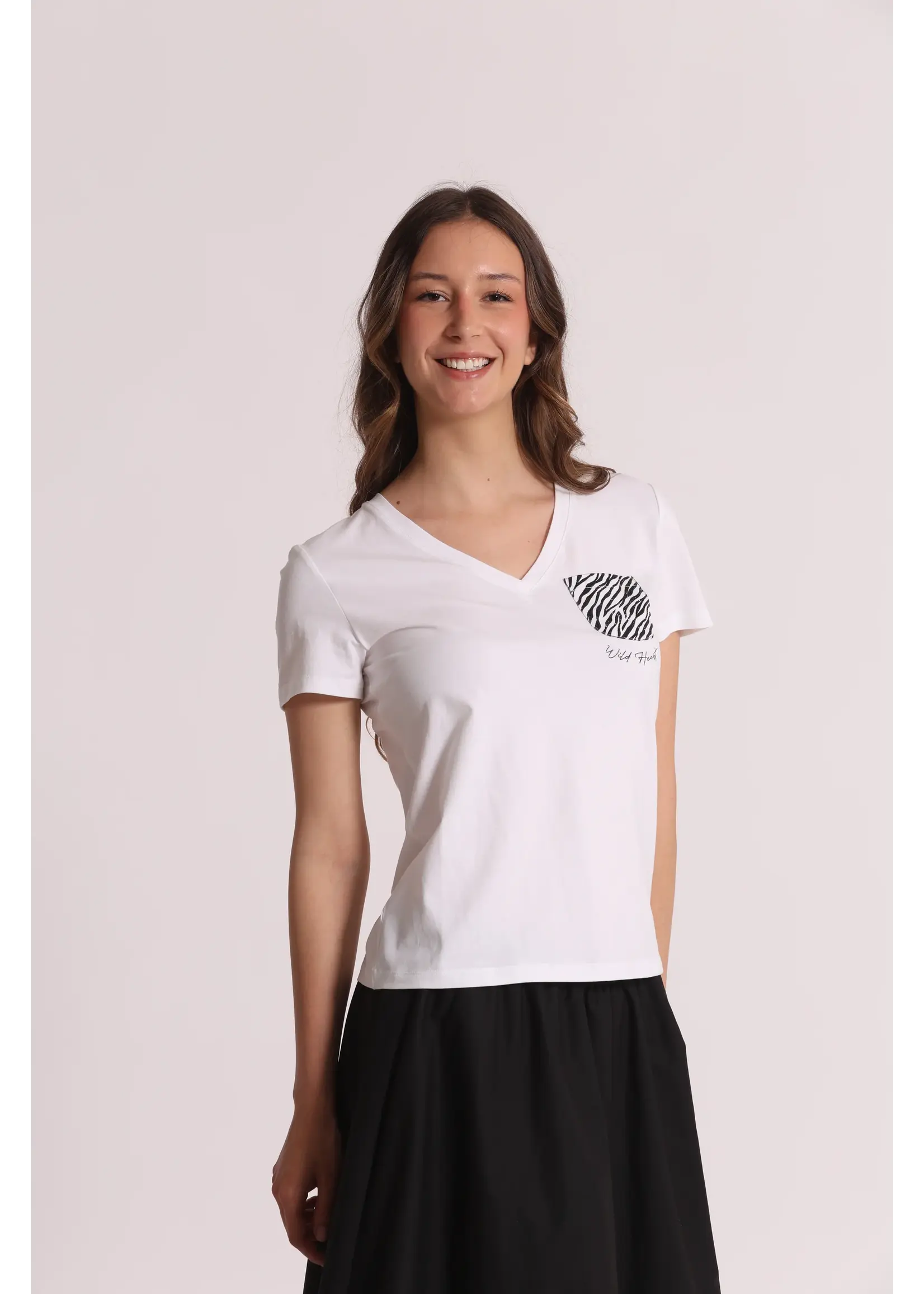 MIMI MUA TSHIRT LOVE WHITE/BLACK SFAO-1937