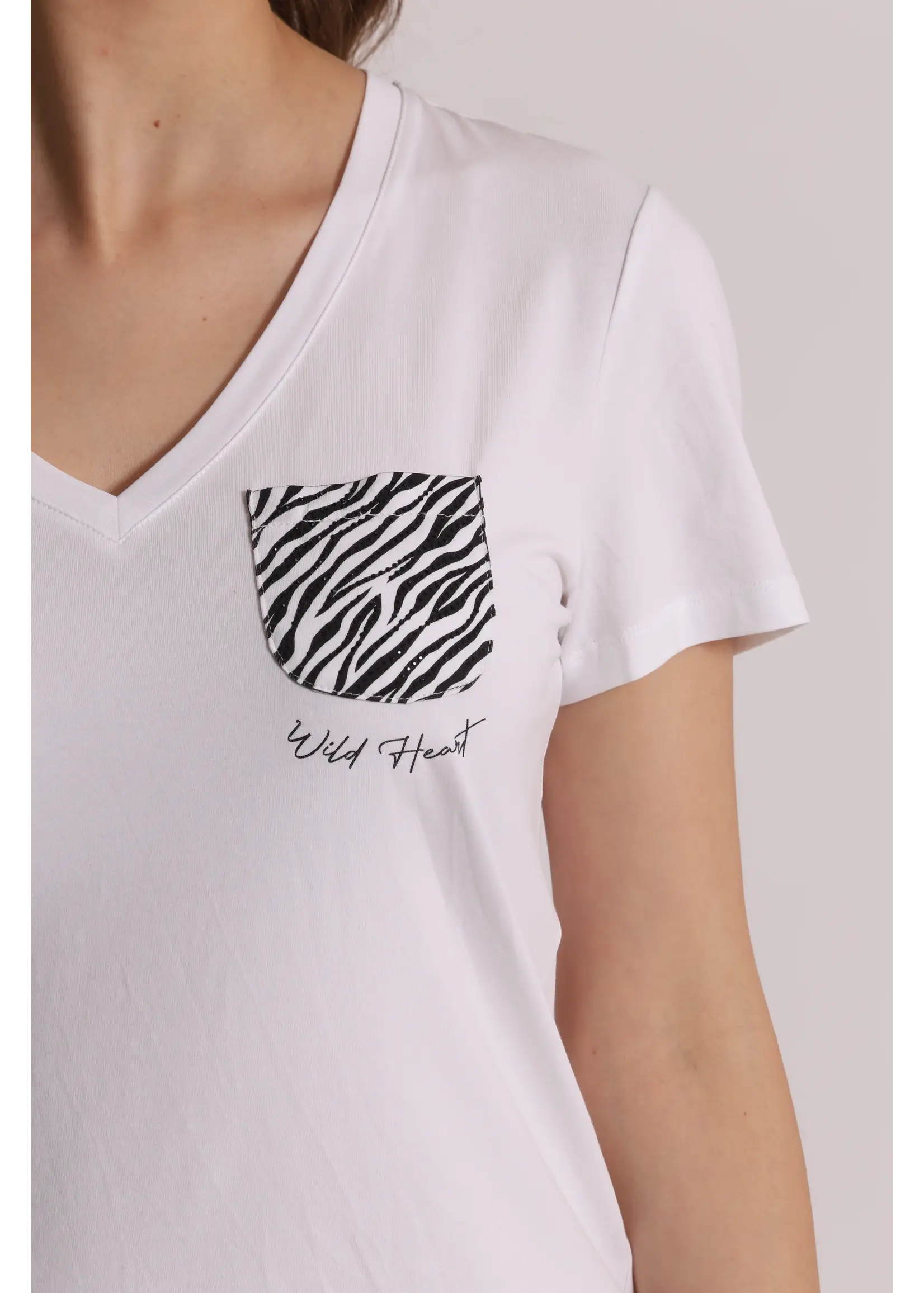 MIMI MUA TSHIRT LOVE WHITE/BLACK SFAO-1937