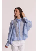 MIMI MUA BLOUSE LUNGHE CELESTE