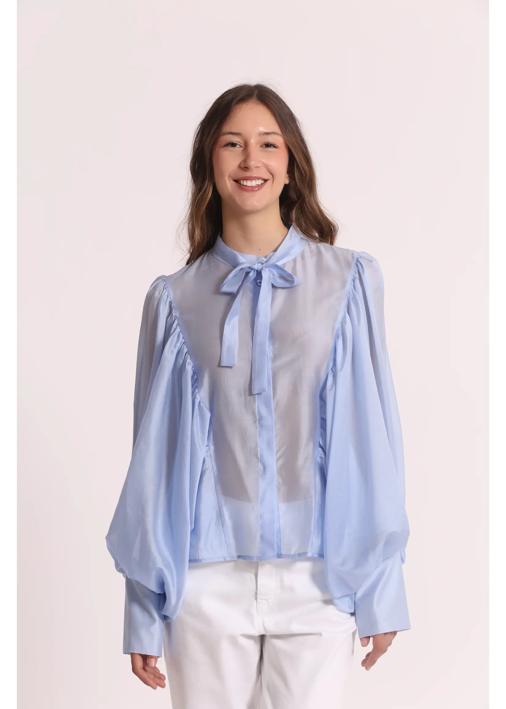 MIMI MUA BLOUSE LUNGHE CELESTE MSAO-1997