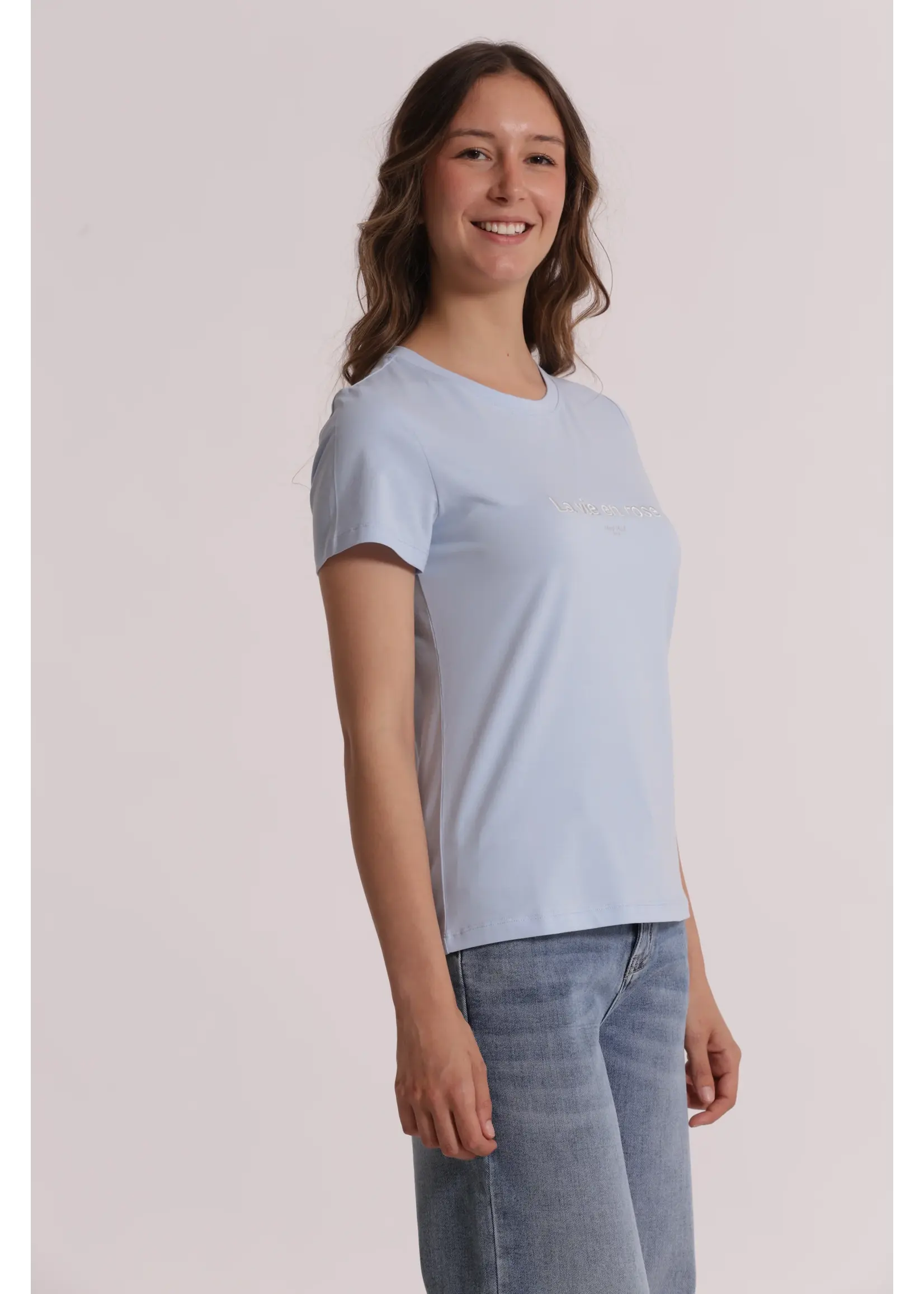 MIMI MUA TSHIRT LIGHT BLUE SFAO-1952