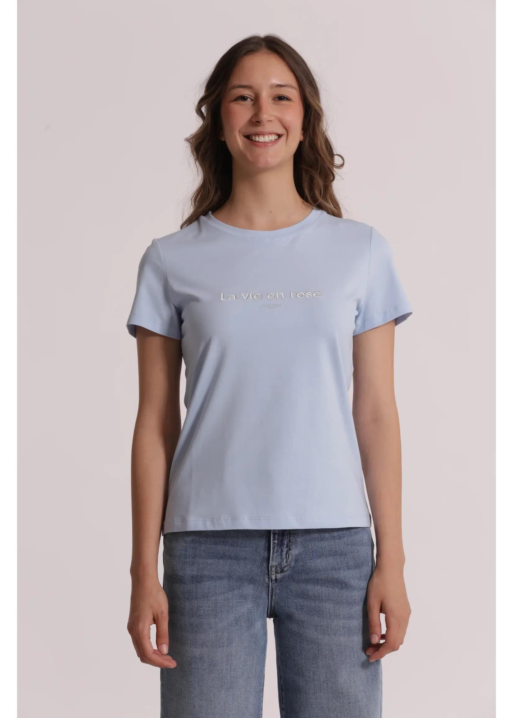 MIMI MUA TSHIRT LIGHT BLUE SFAO-1952