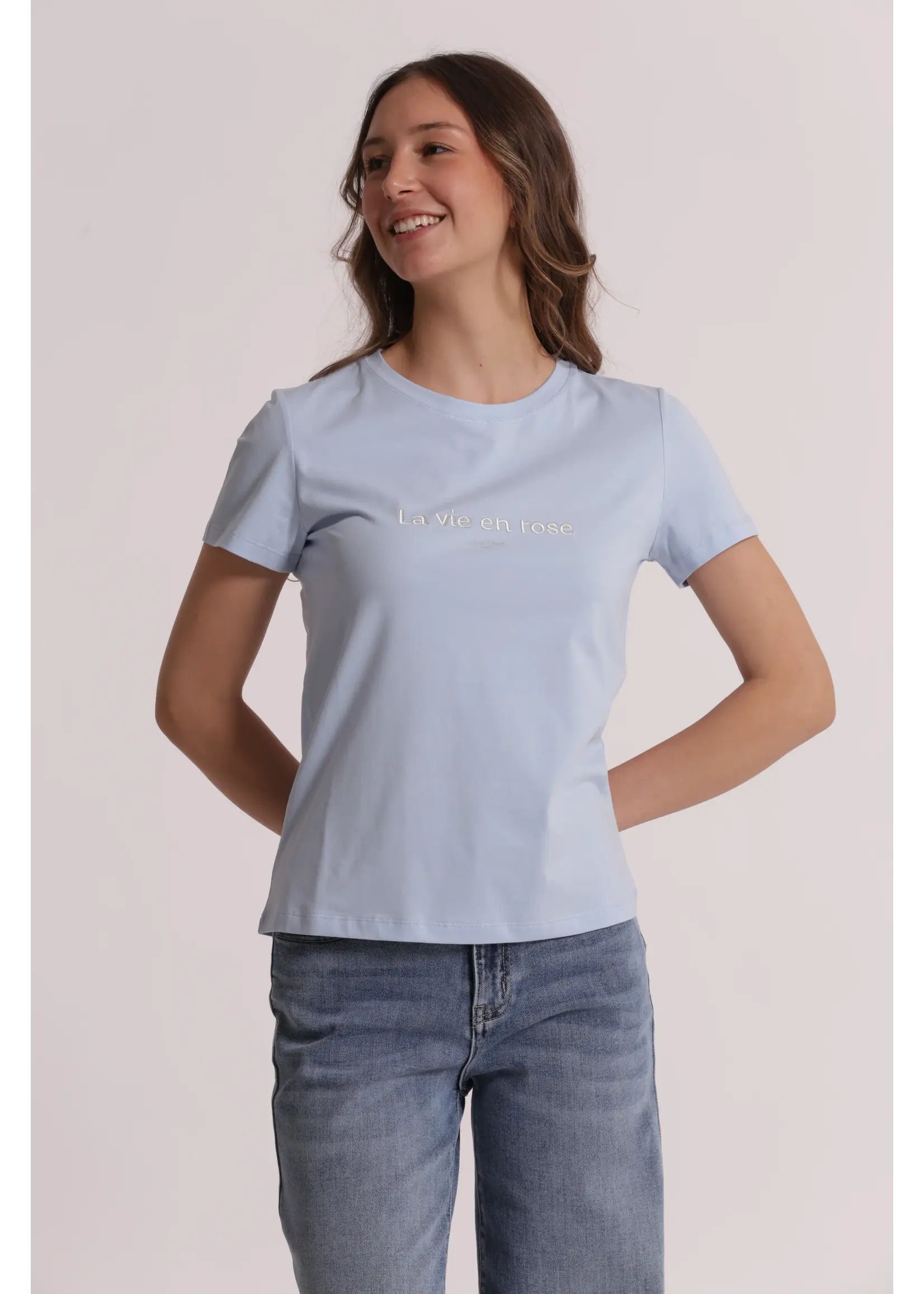 MIMI MUA TSHIRT LIGHT BLUE SFAO-1952