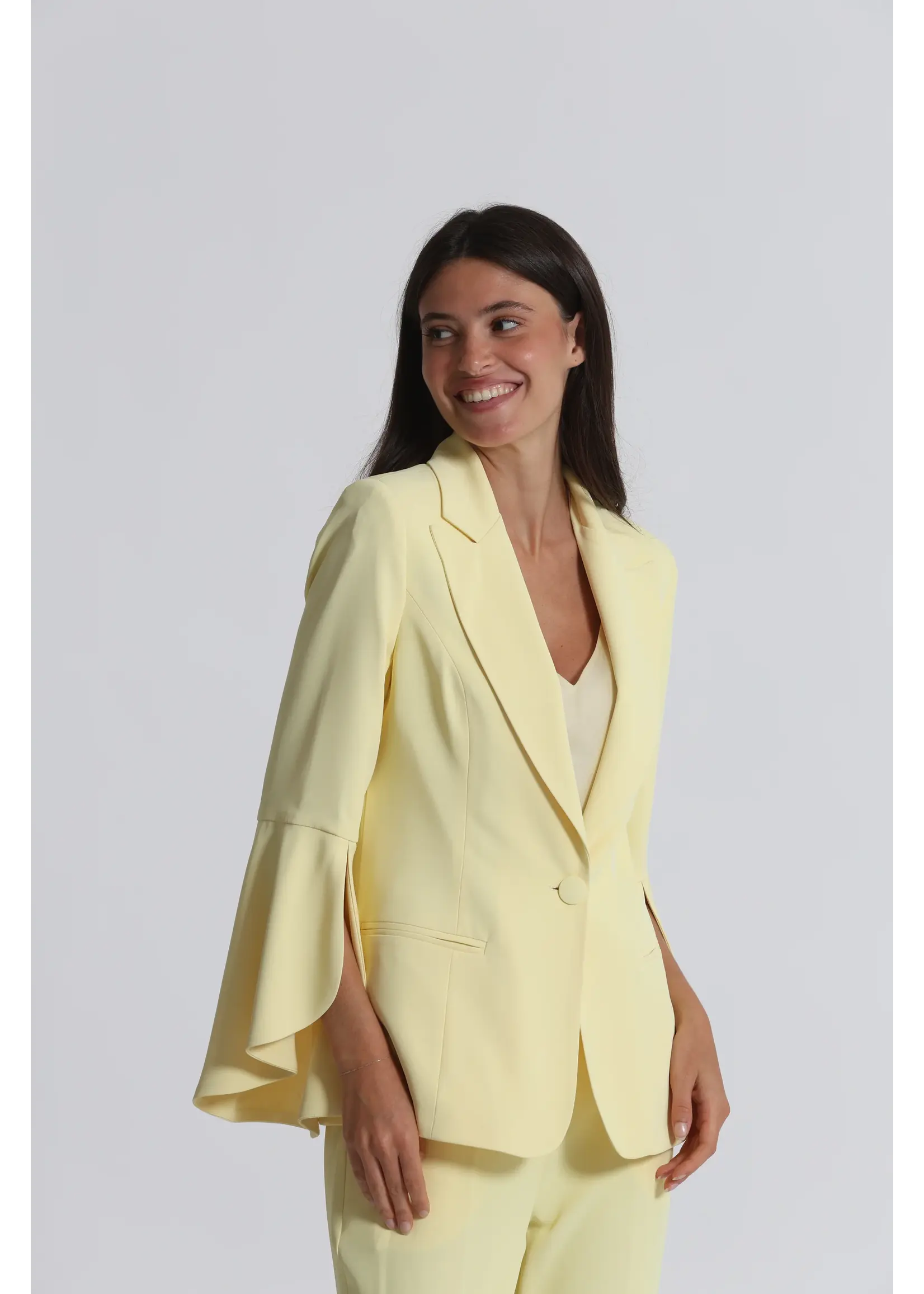 MIMI MUA BLAZER WIDE SLEEVE YELLOW ESAO-6647