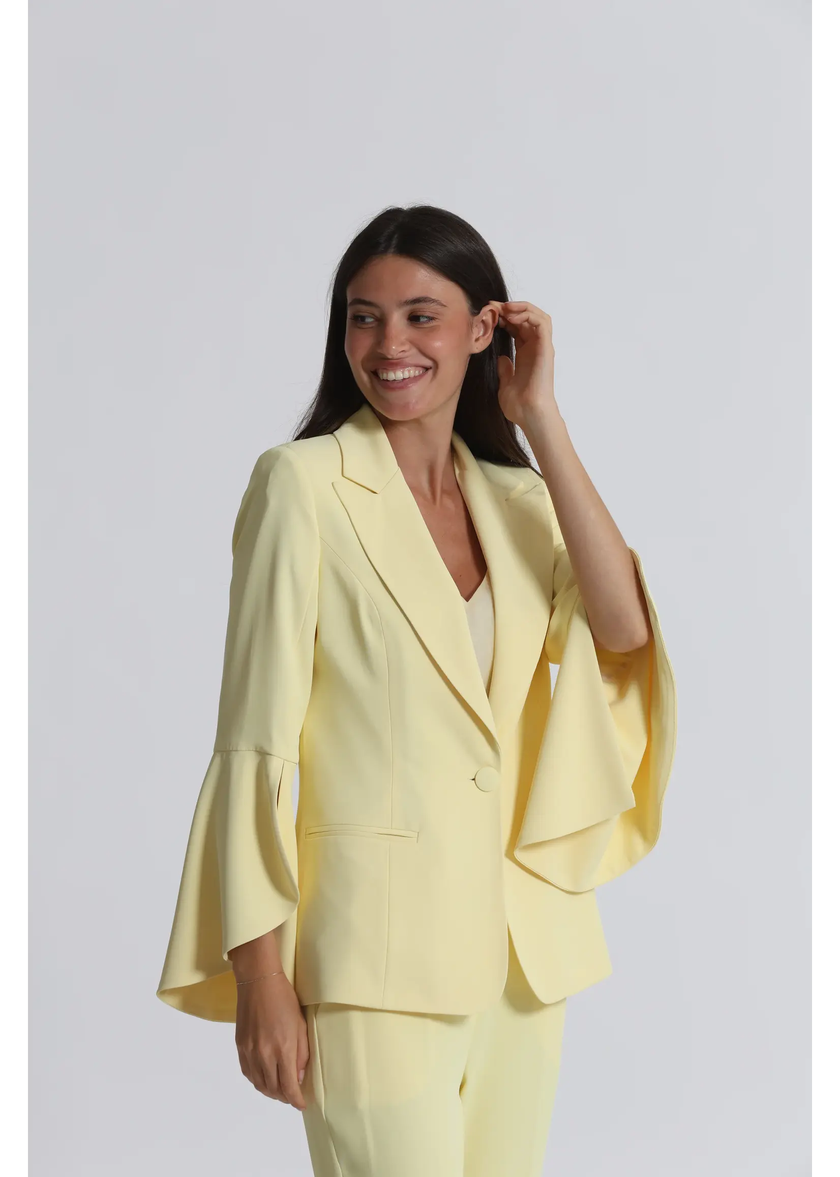 MIMI MUA BLAZER WIDE SLEEVE YELLOW ESAO-6647