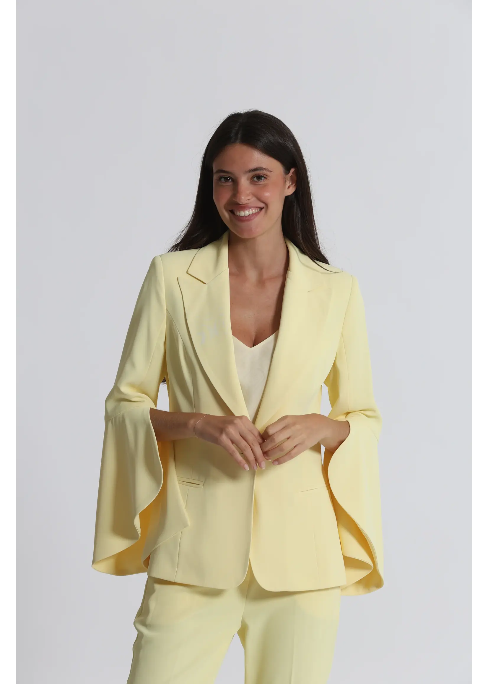MIMI MUA BLAZER WIDE SLEEVE YELLOW ESAO-6647