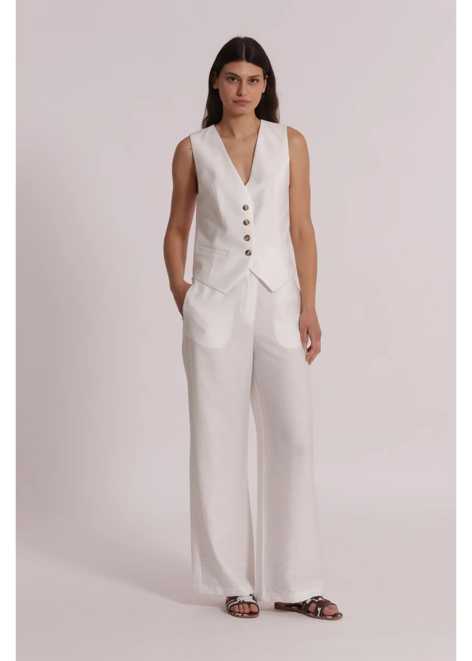 MIMI MUA PANTS WHITE MIAO-2108