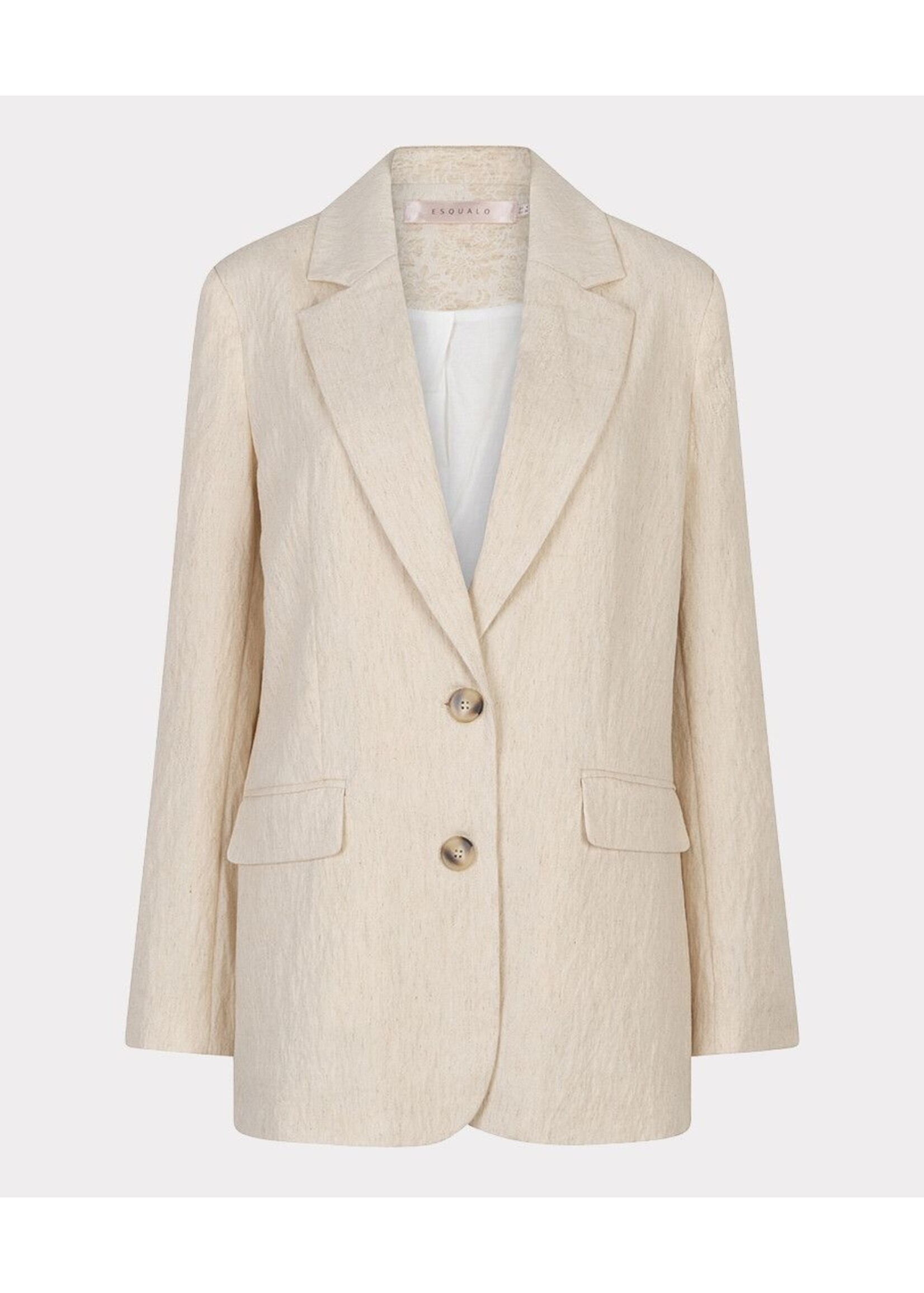 ESQUALO BLAZER OVERSIZED LINEN NATURAL PS26.17000
