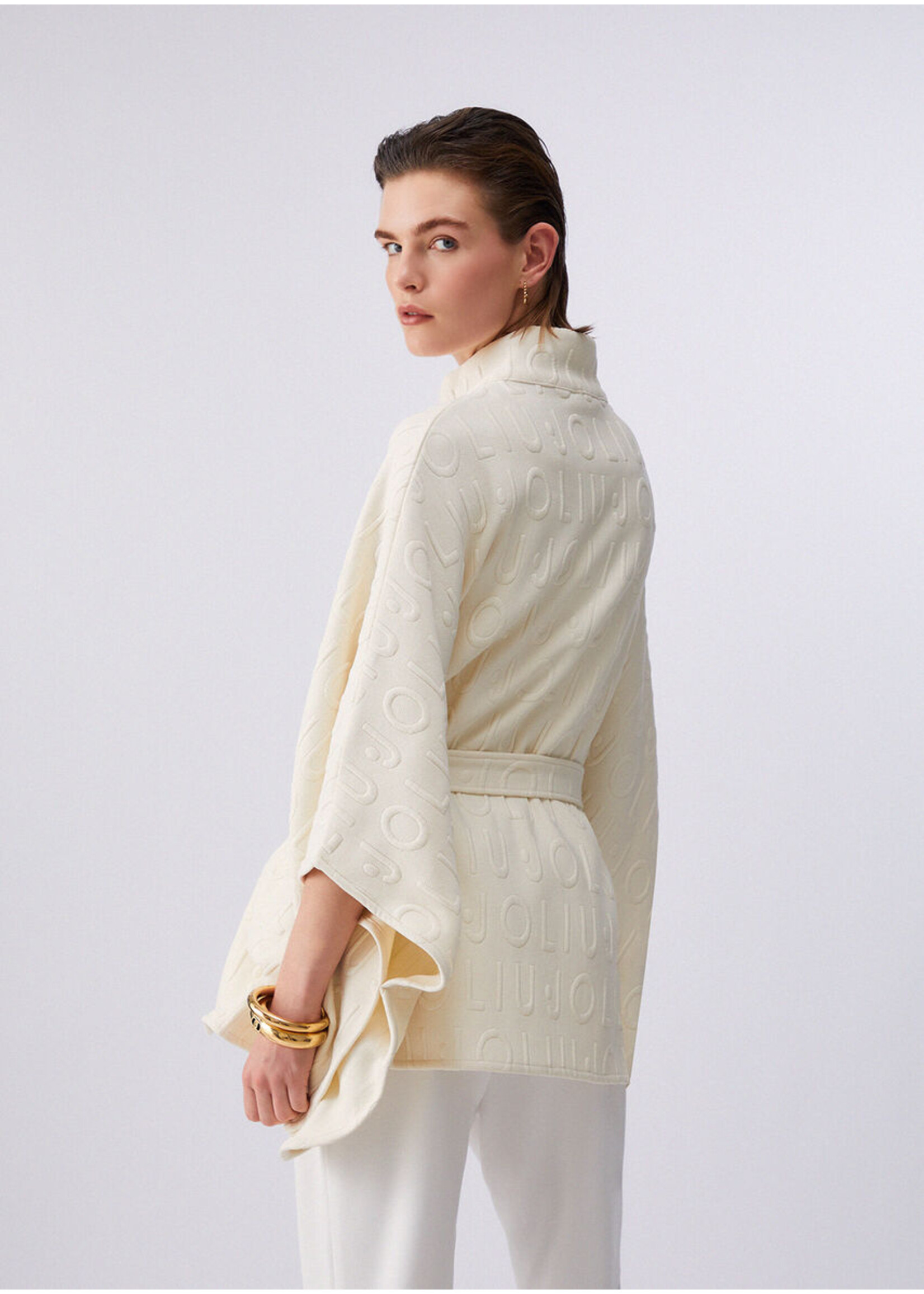 LIU JO PONCHO CLOAK WHITE CREAM  2A6003-T0300