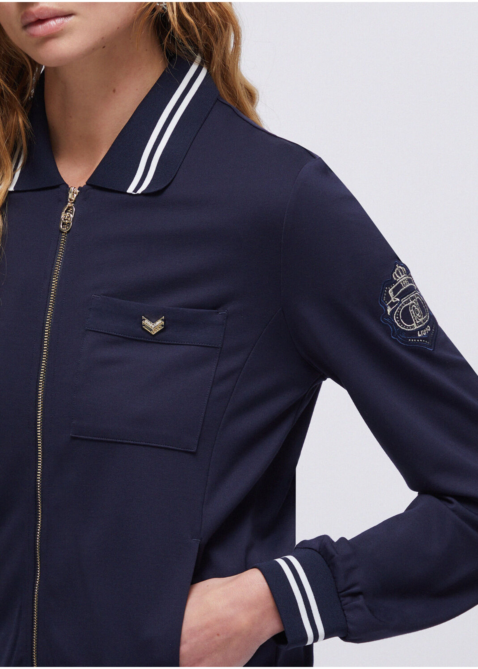 LIU JO SWEATERSHIRT NIGHT BLUE SKY TA6082-J5942