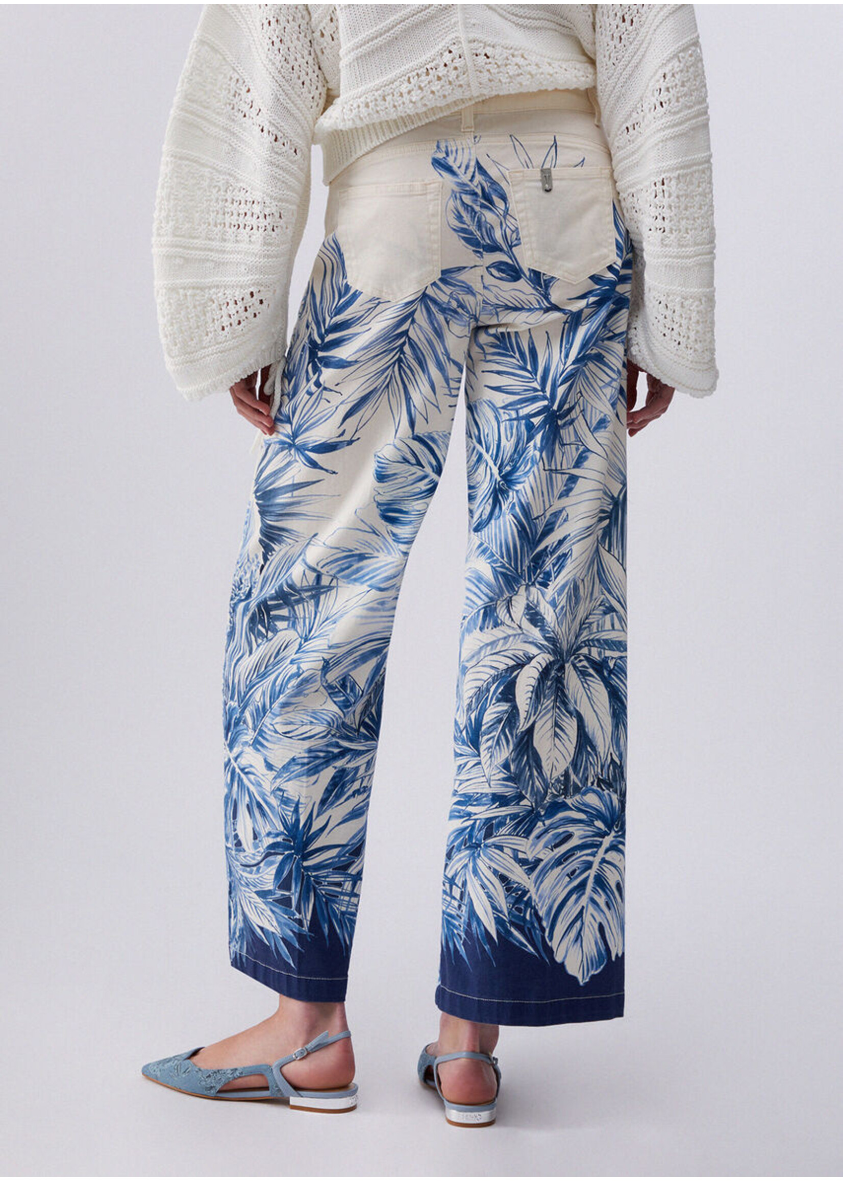 LIU JO PANTS PALME BIANCO LATTE UA6348-T6299