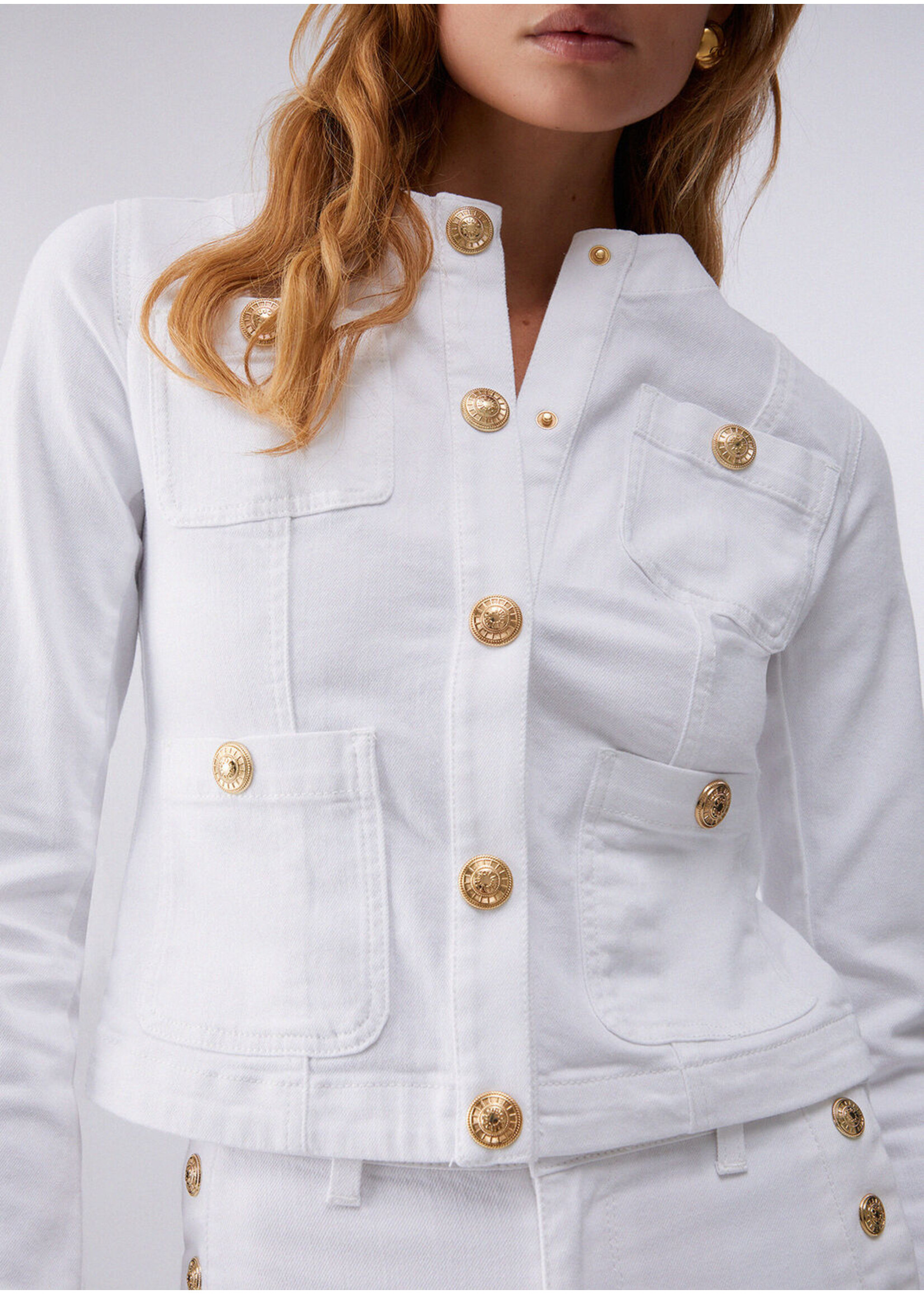 LIU JO JACKET BUTTON BIANCO OTTO UA6260-D0275