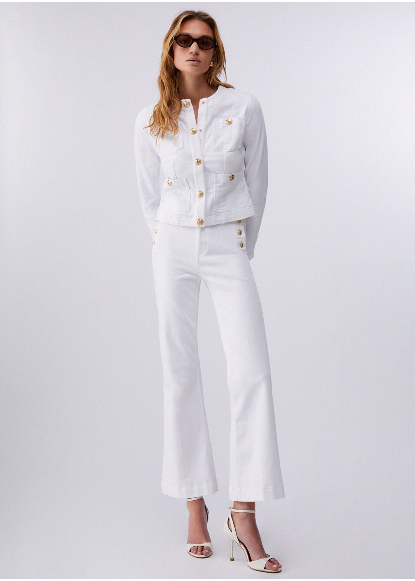 LIU JO JACKET BUTTON BIANCO OTTO UA6260-D0275