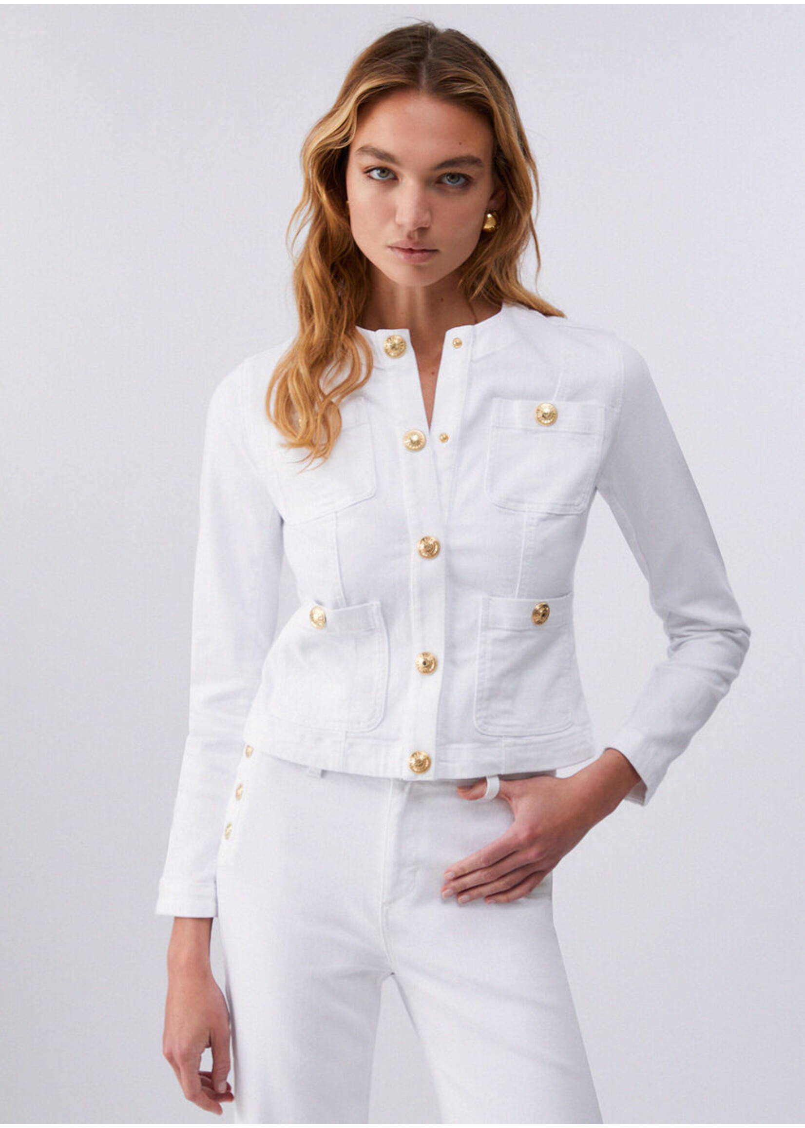 LIU JO JACKET BUTTON BIANCO OTTO UA6260-D0275