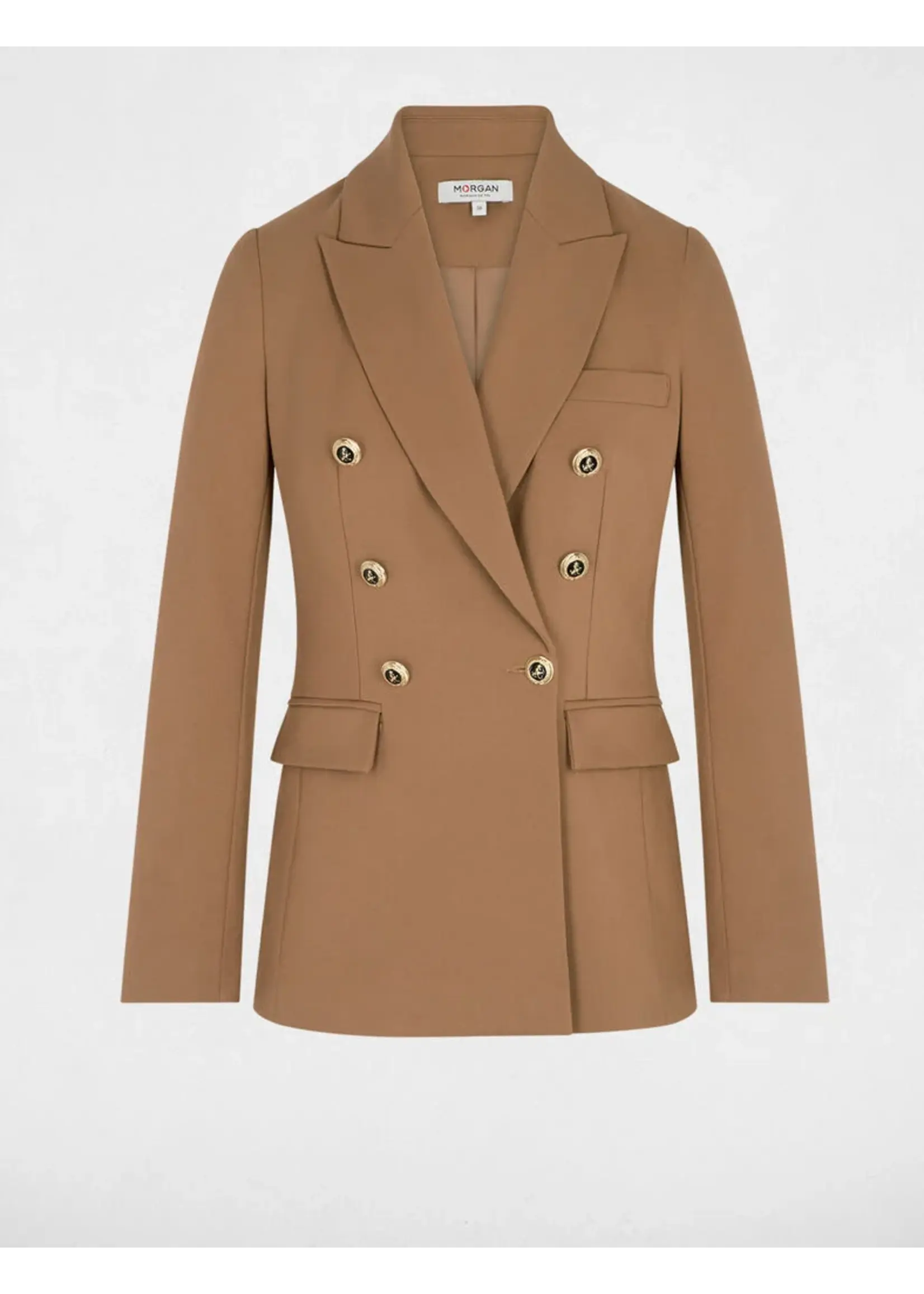 MORGAN BLAZER BUTTON GOLD/BLACK MARRON GLACE 261-VFALI