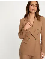 MORGAN BLAZER BUTTON GOLD/BLACK MARRON GLACE