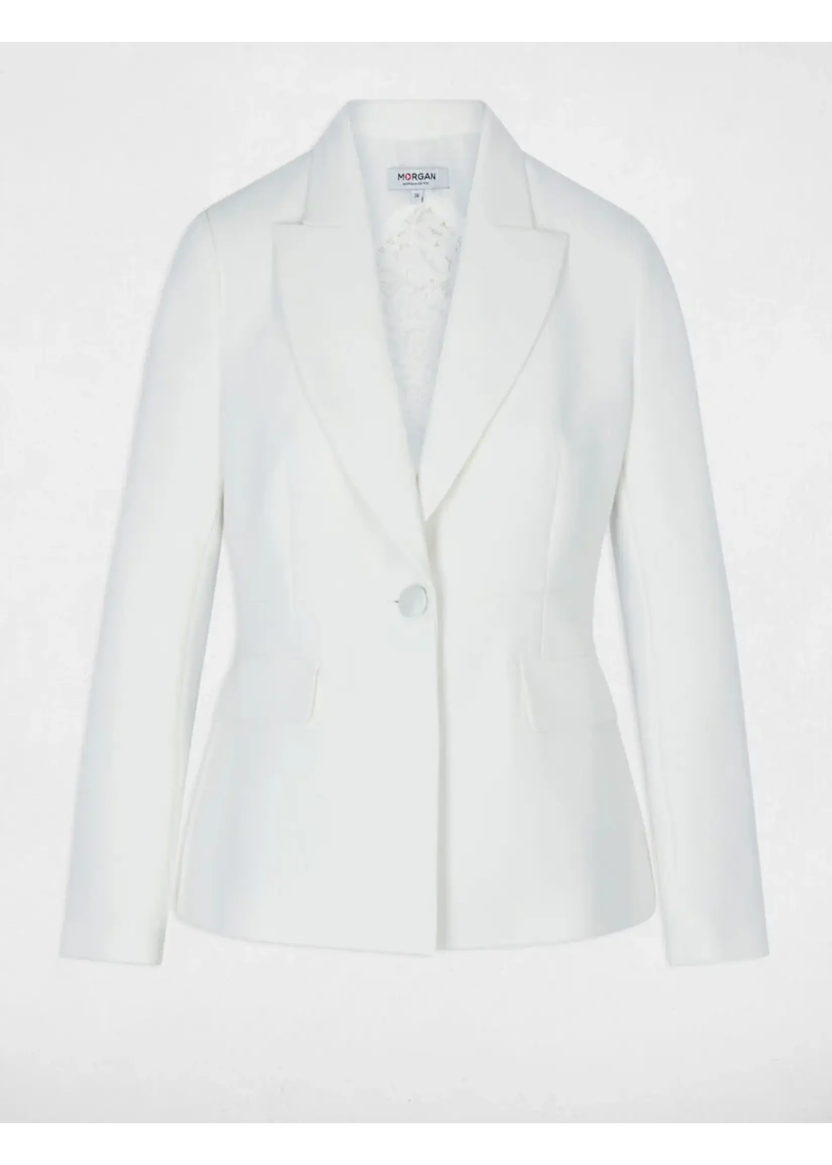 MORGAN BLAZER OPEN BACK LACE WHITE 261-VANA