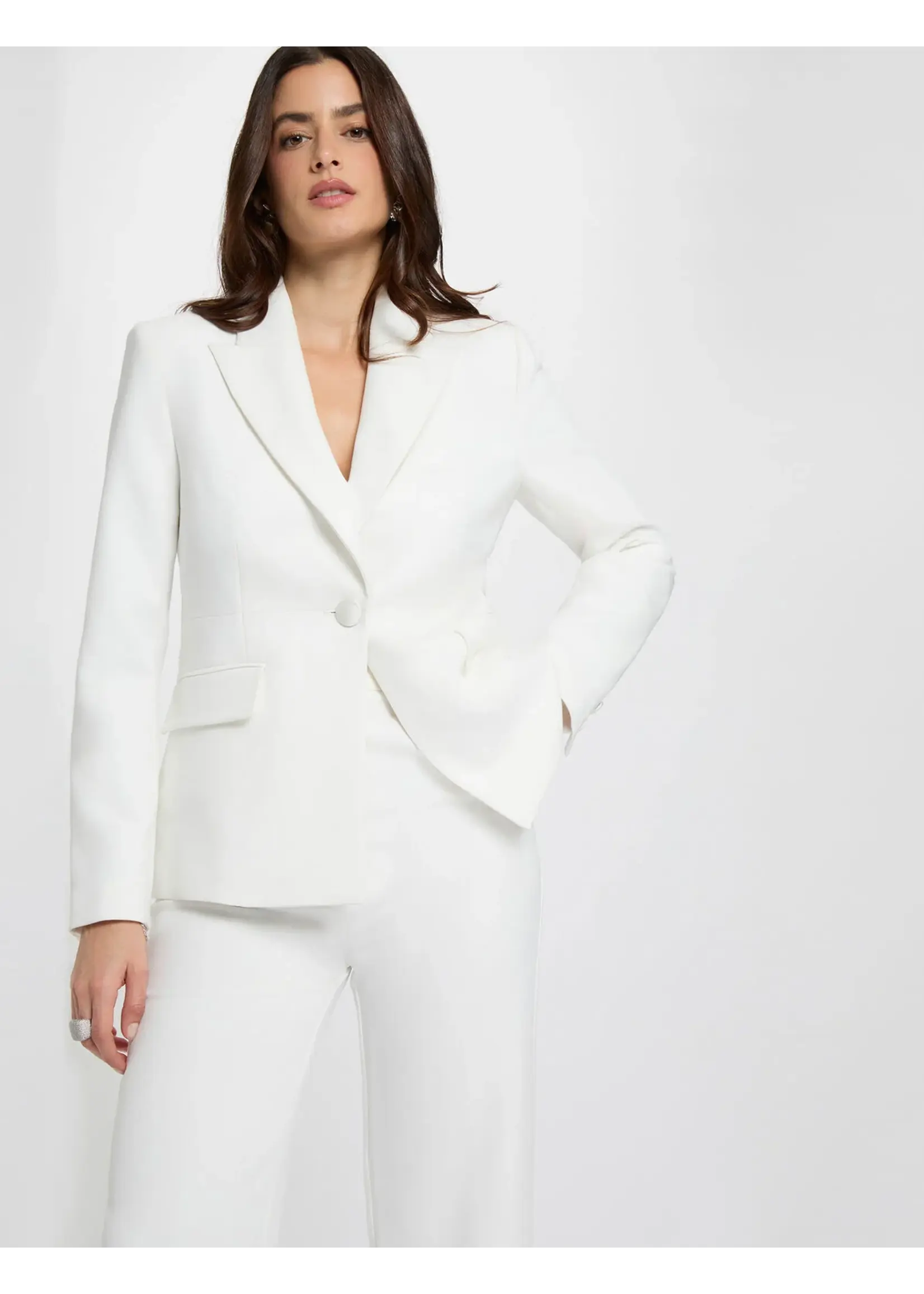 MORGAN BLAZER OPEN BACK LACE WHITE 261-VANA