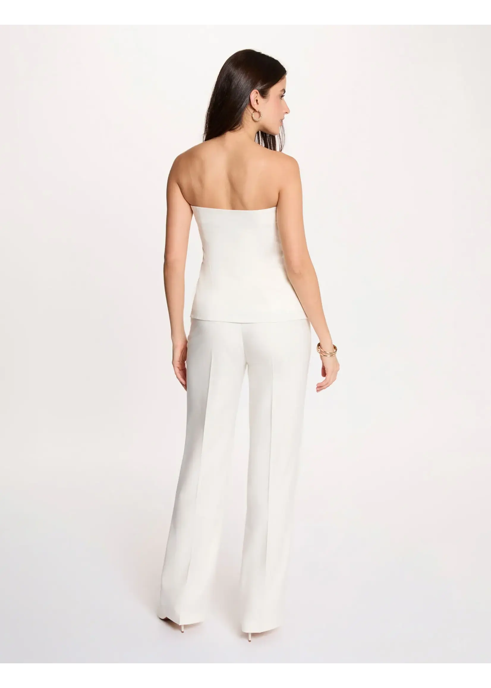 MORGAN TOP STRAPLES BUTTON WHITE 261-CPANA