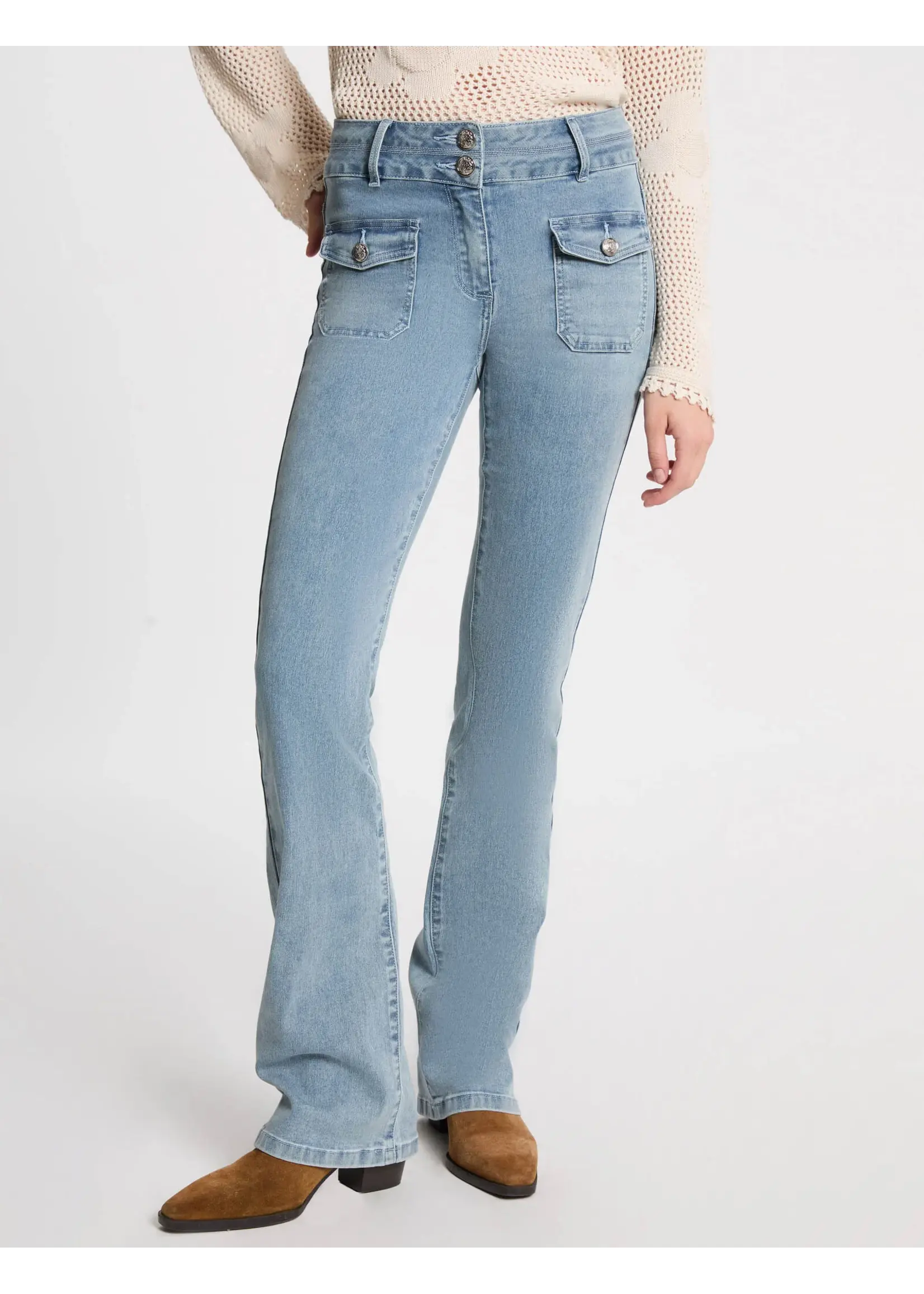 MORGAN JEANS BLEACHED 241-POLEN1