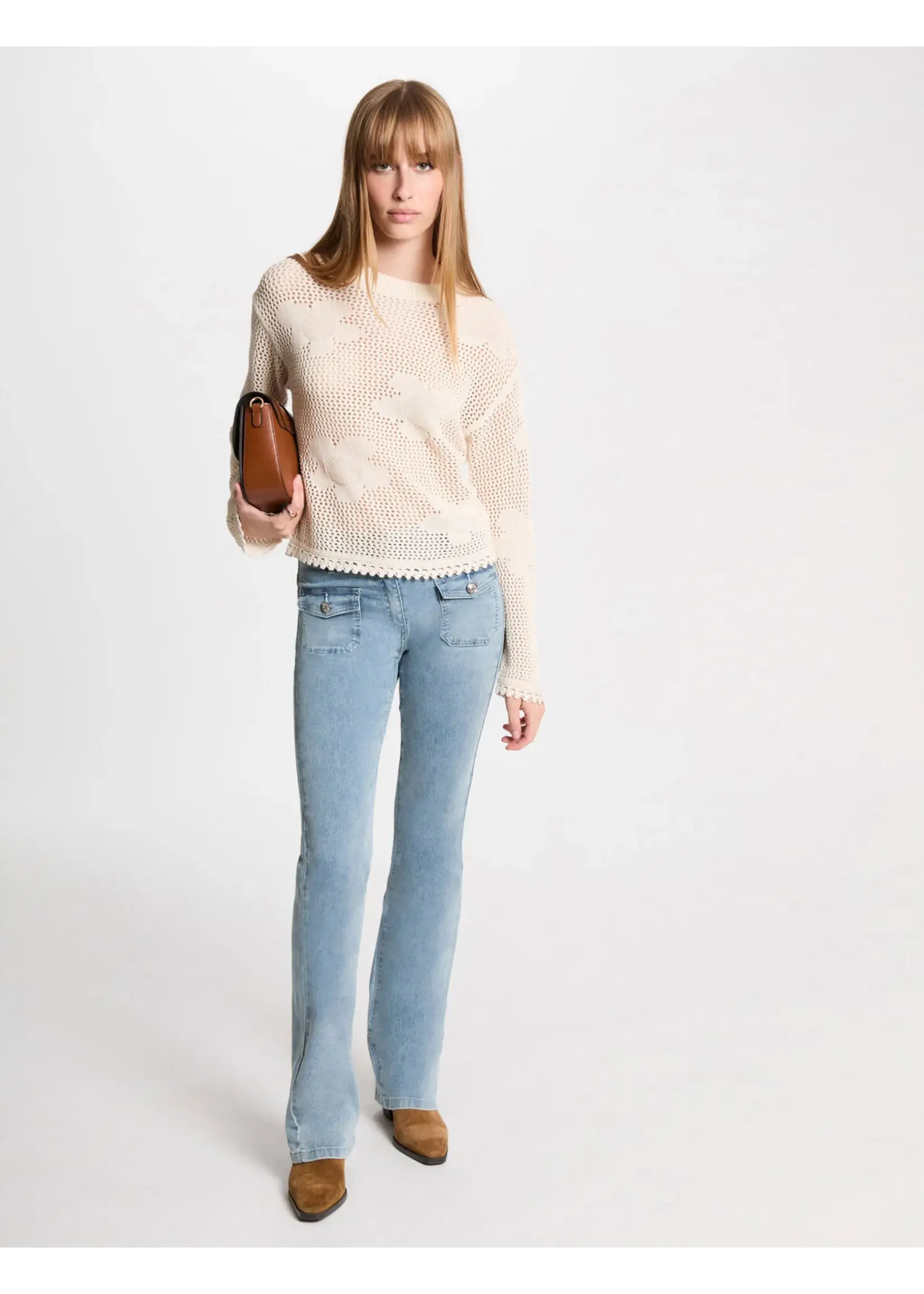 MORGAN JEANS BLEACHED 241-POLEN1