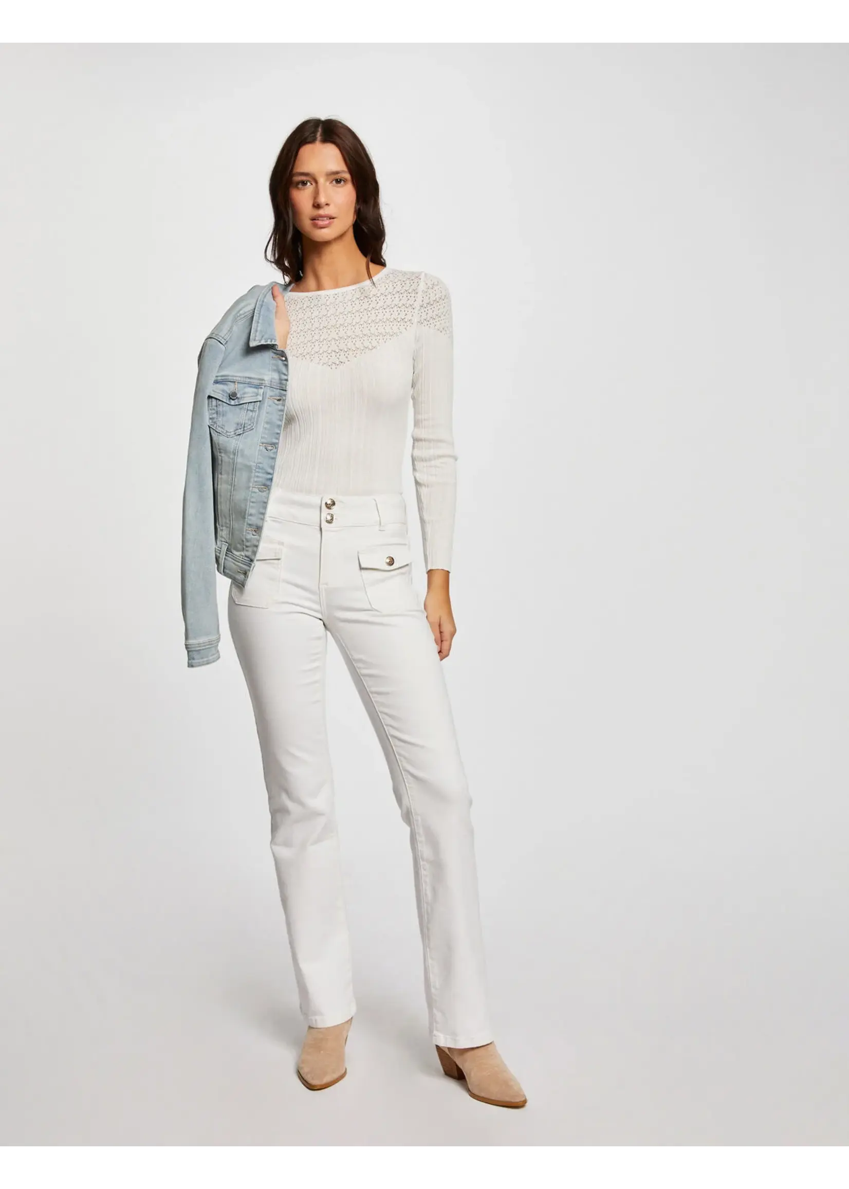 MORGAN JEANS OFF WHITE 241-POLEN2
