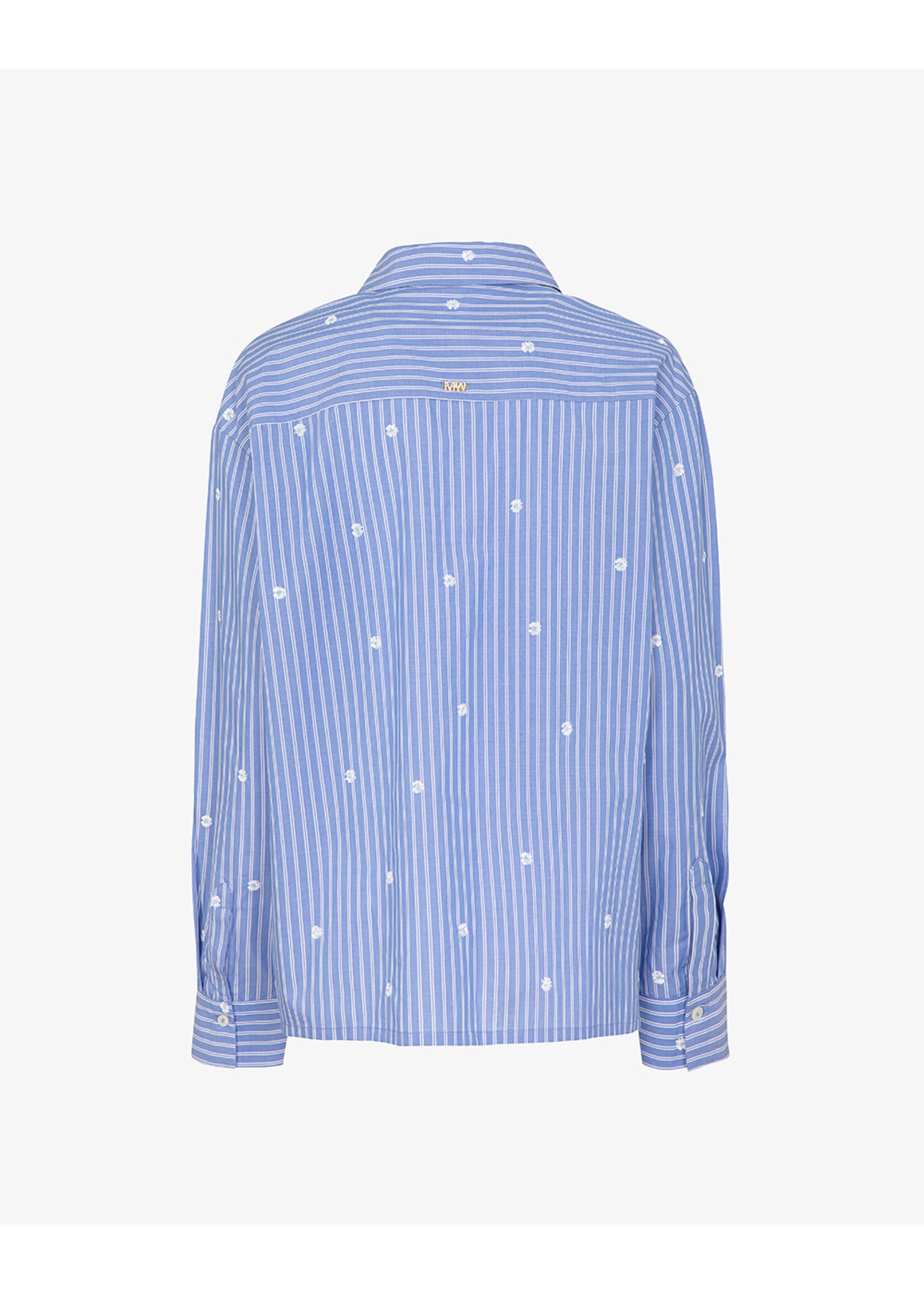 MARKUP STRIPED POPLIN SHIRT BLUE/WHITE MW1630002