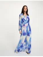 MORGAN LONG DRESS MULTICO BLUE