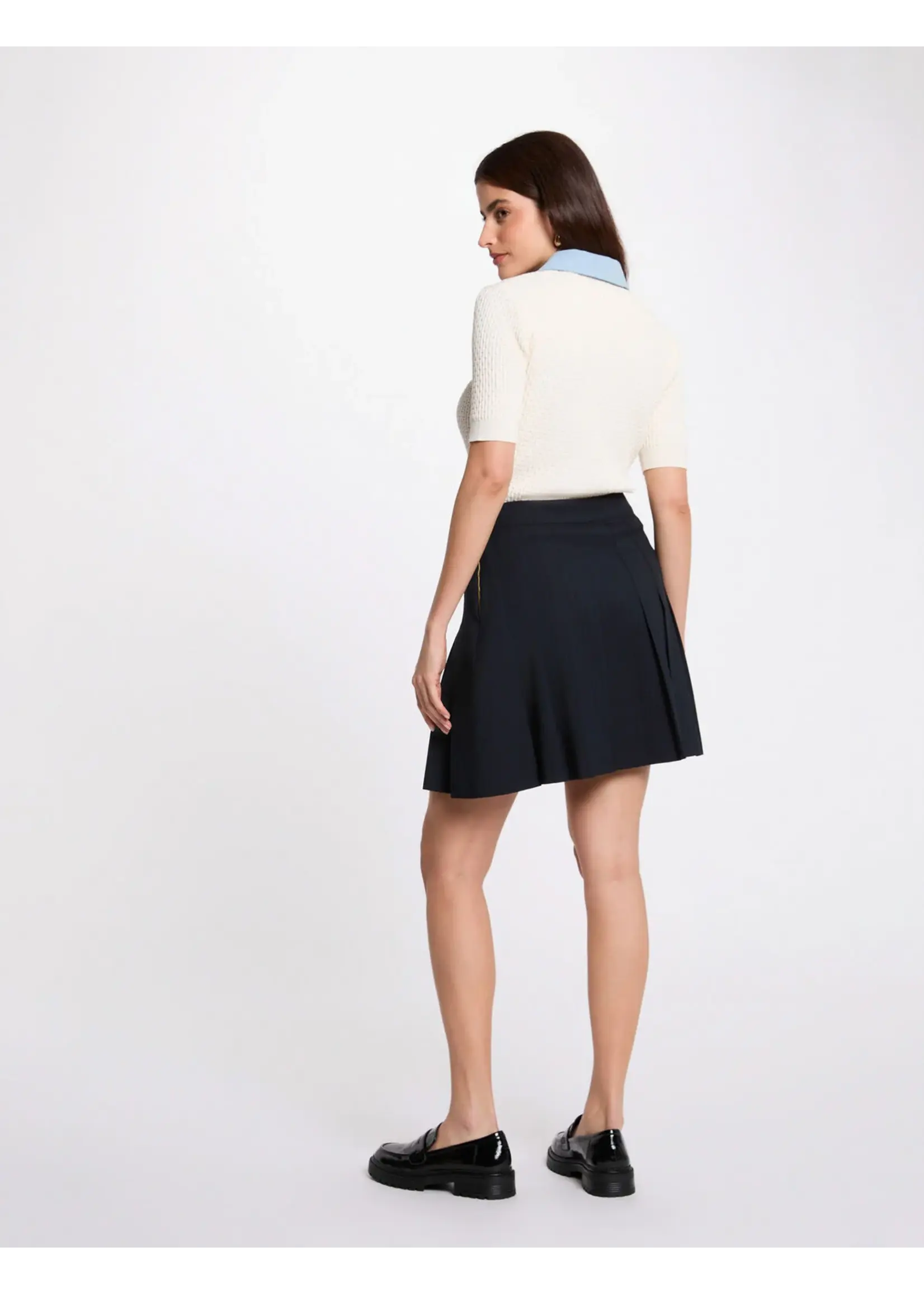 MORGAN VEST SHORT SLEEVE IVOIRE 241-MBIANCA