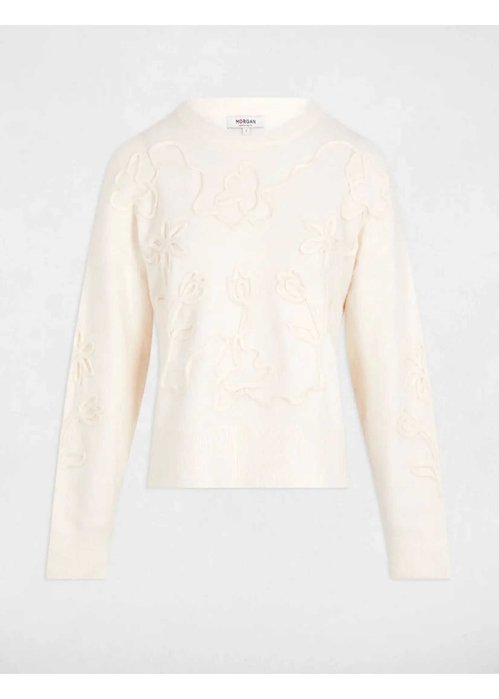 MORGAN PULL FLOWER PRINT IVORE 261-MBROD