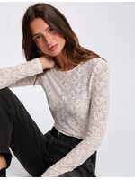 MORGAN LACE SHIRT LONG SLEEVE