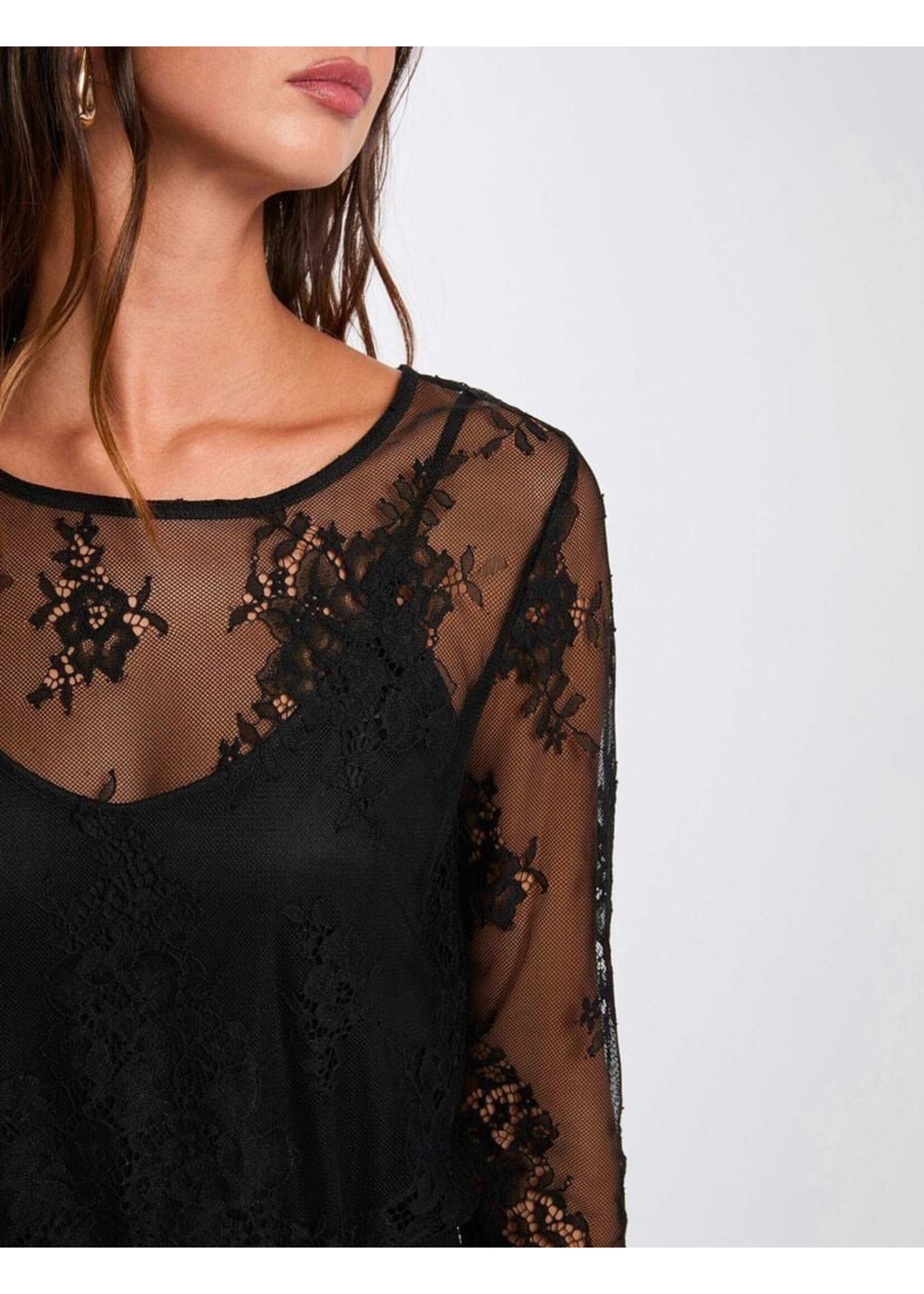 MORGAN LACE SHIRT TOP 261-TCITY