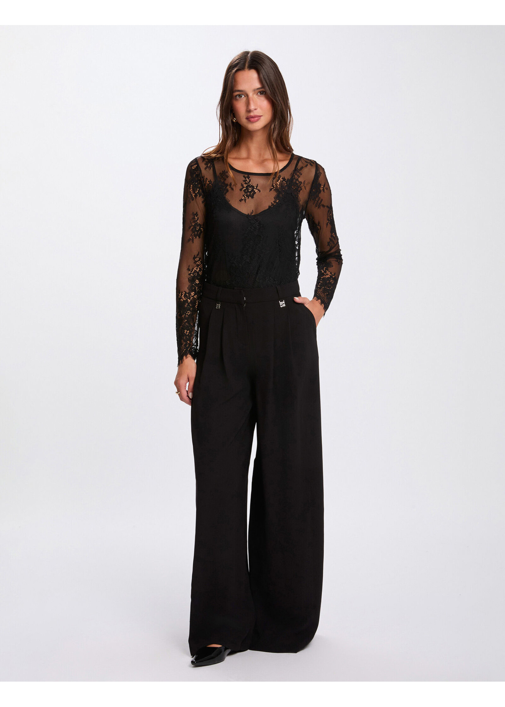 MORGAN LACE SHIRT TOP 261-TCITY